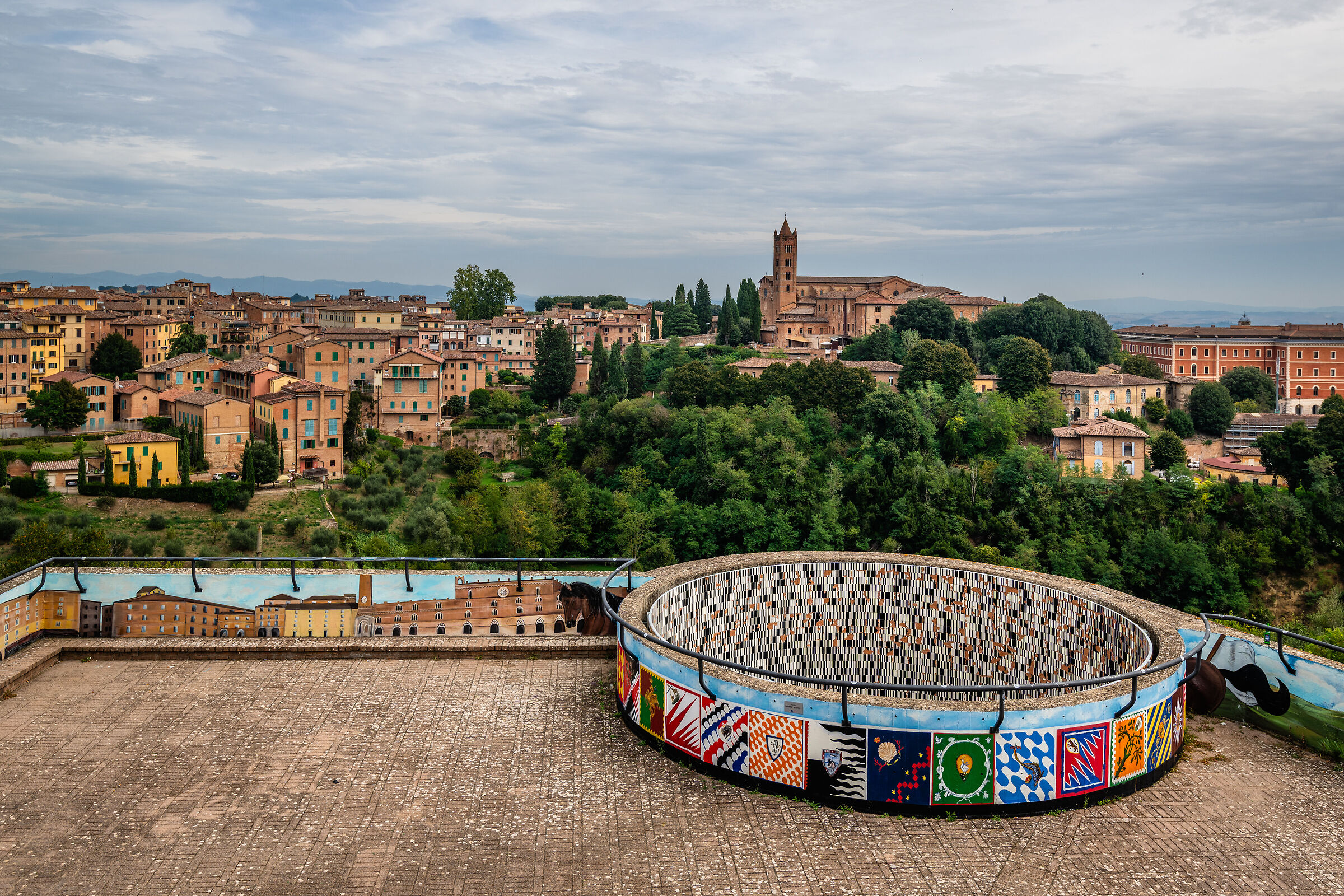 An unusual view of Siena
