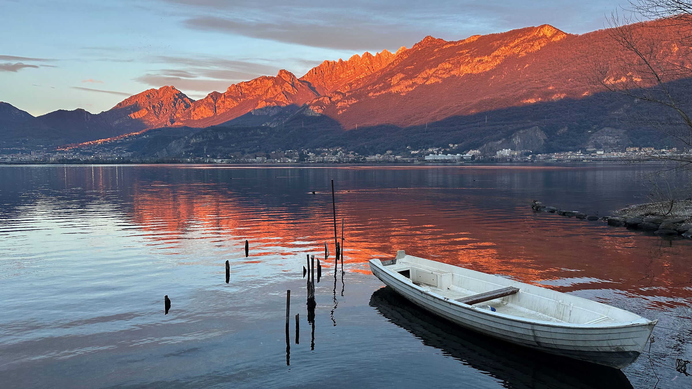 Lago di Garlate, tramonto di metà gennaio 5