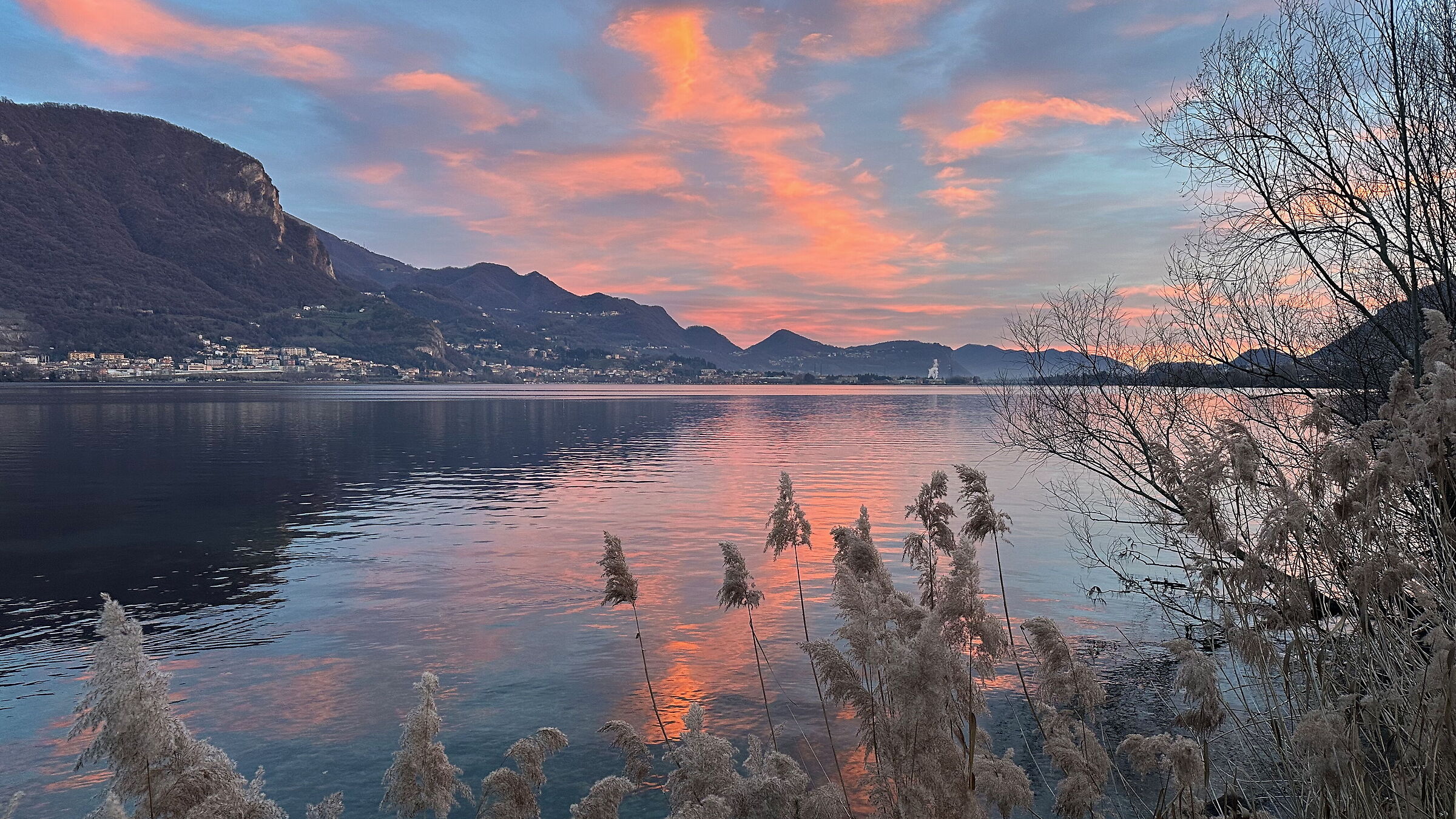 Lake Garlate, mid-January sunset 4