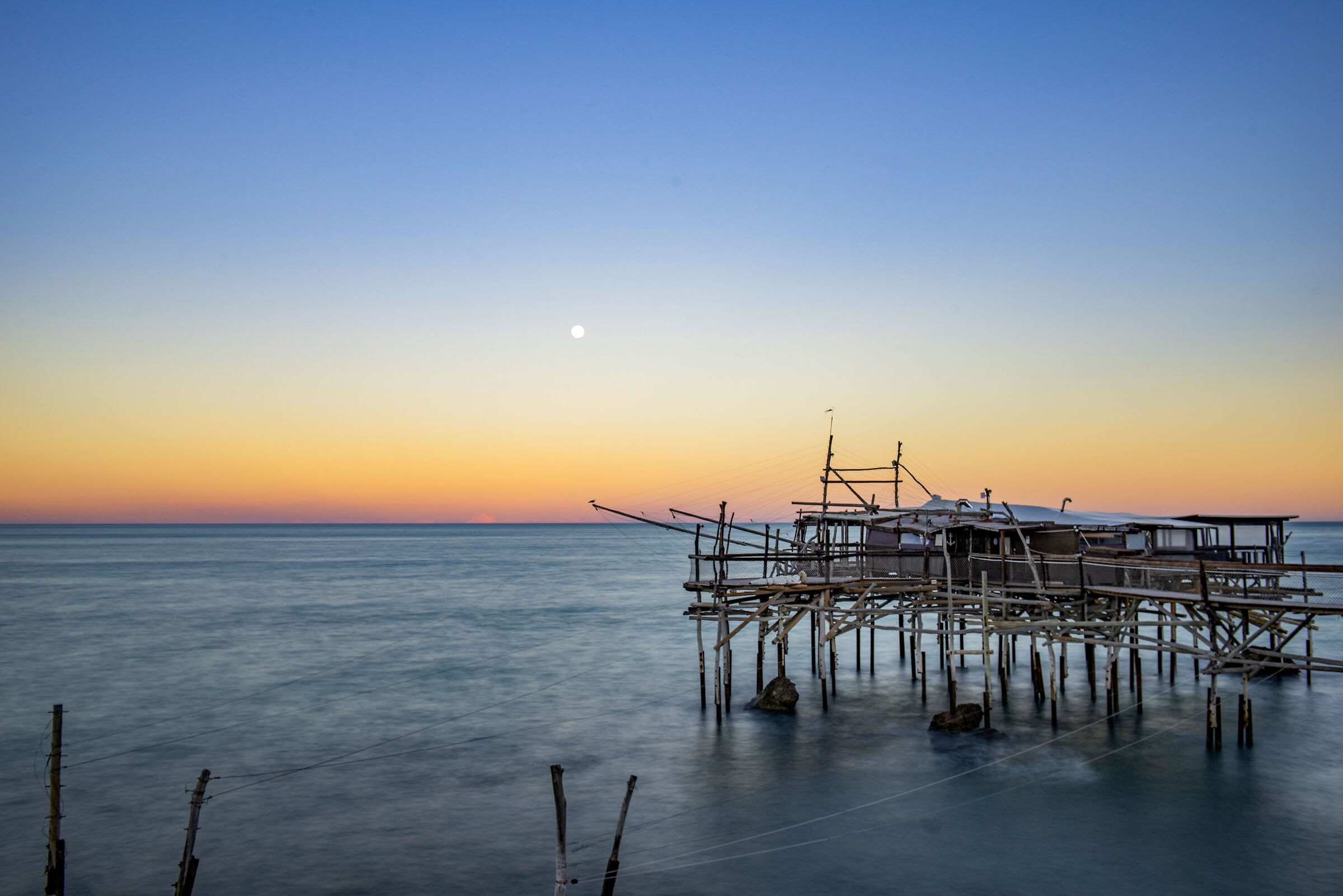 Trabocco al tramonto