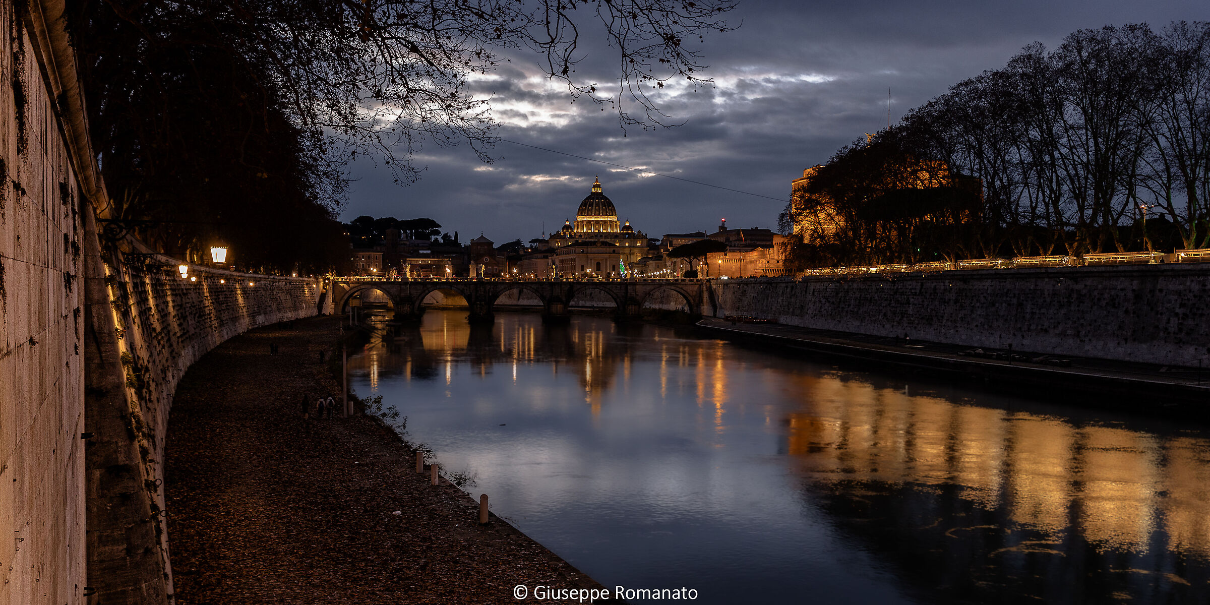 Sunset with a view of St. Peter's