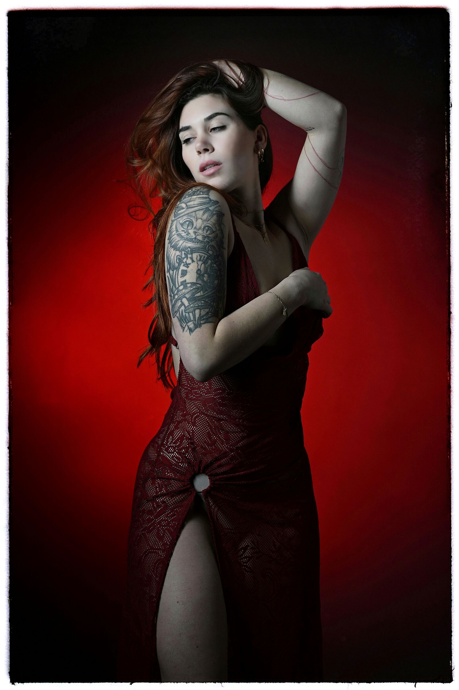 Pose in Red