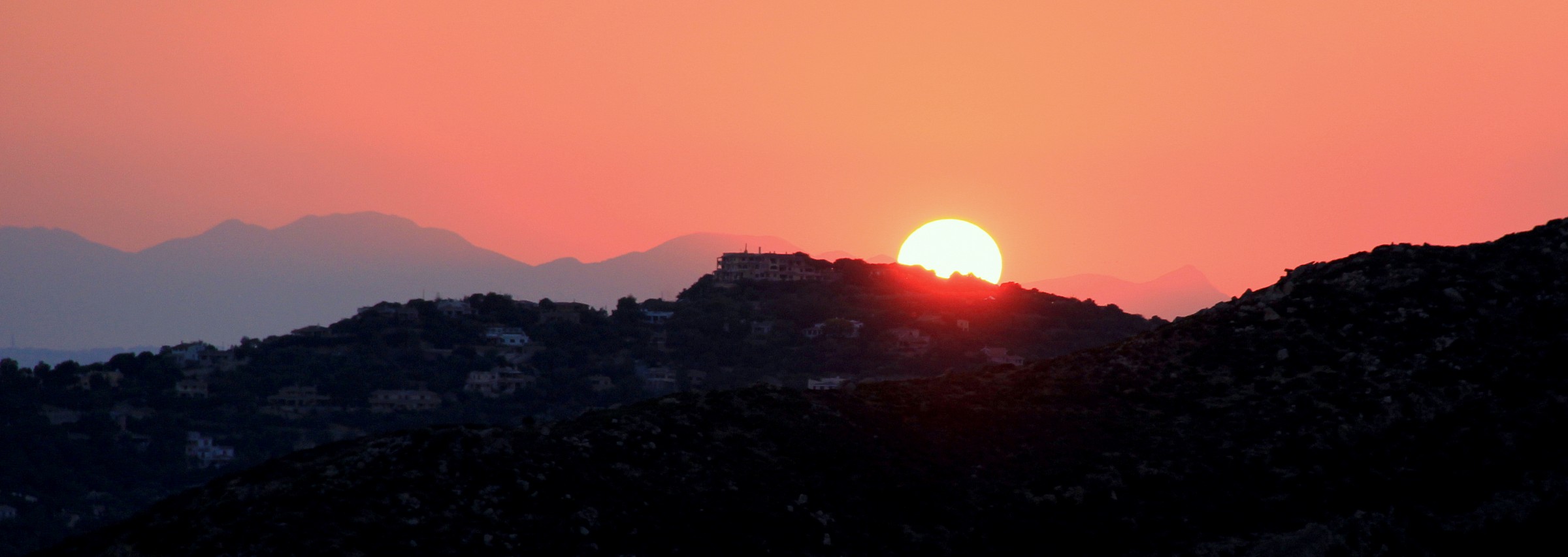 Red Sun in Solanas (Sardinia)