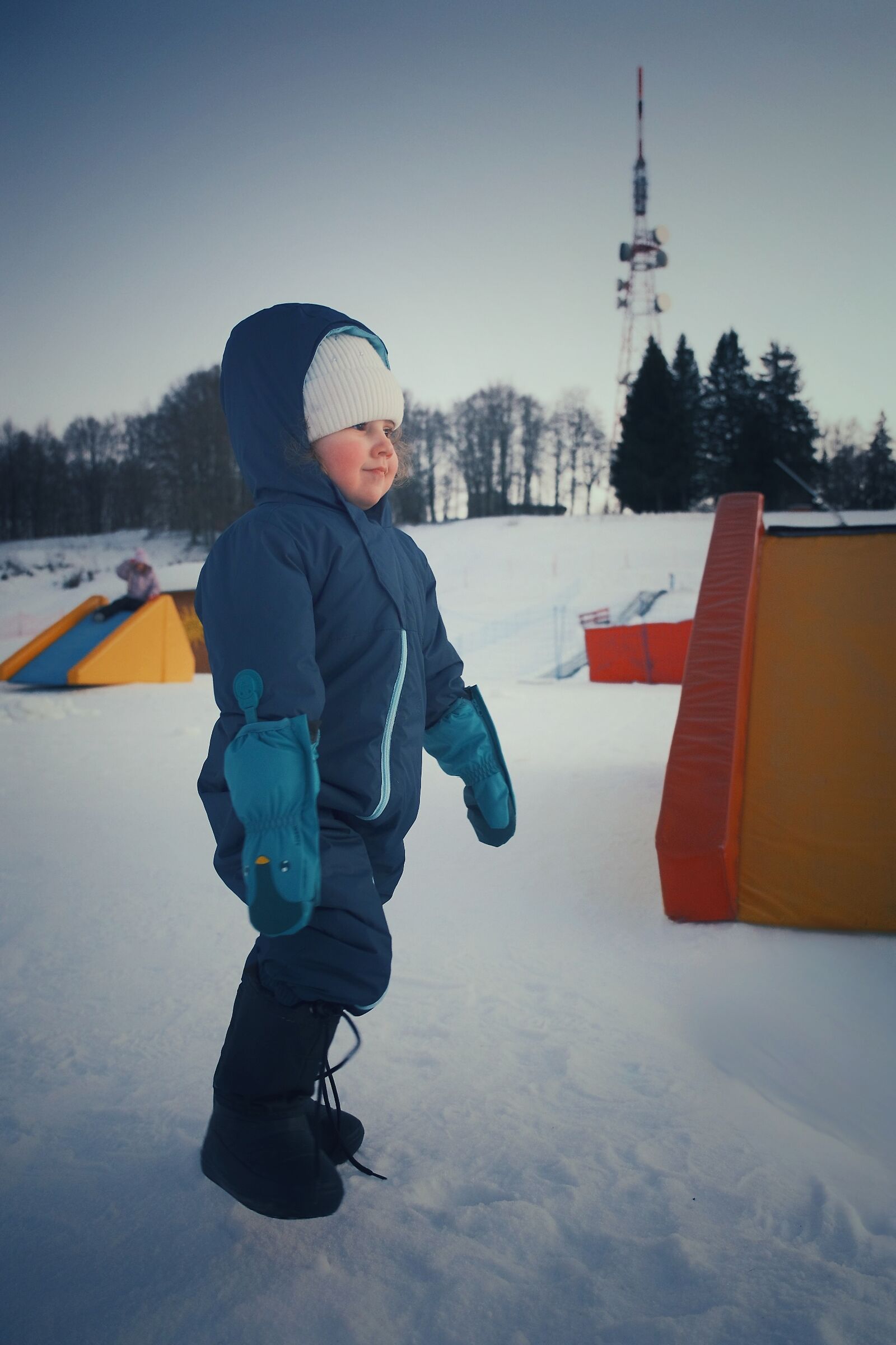 Tramonto allo snowpark