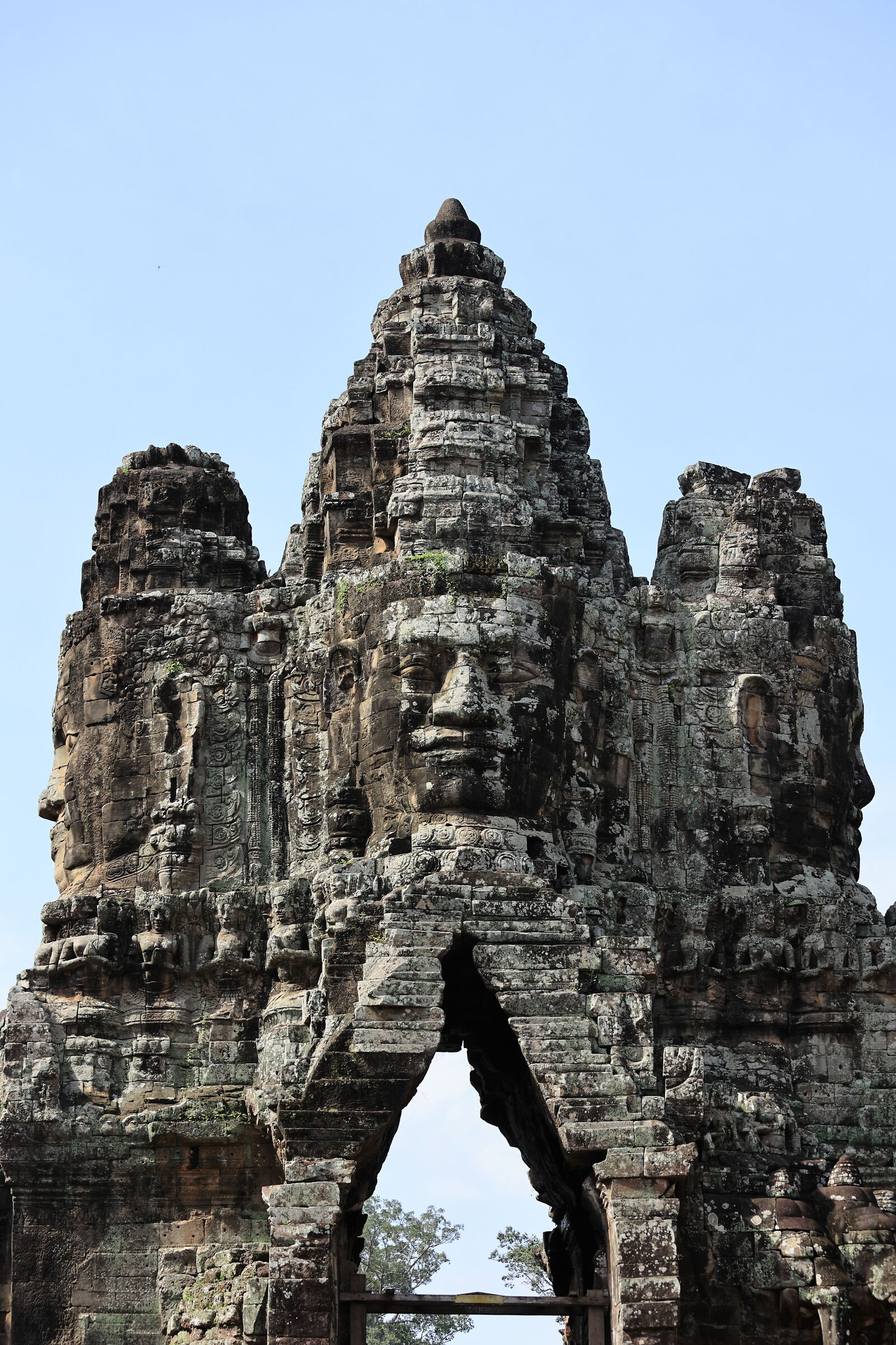 The monumental faces of Angkor Thom