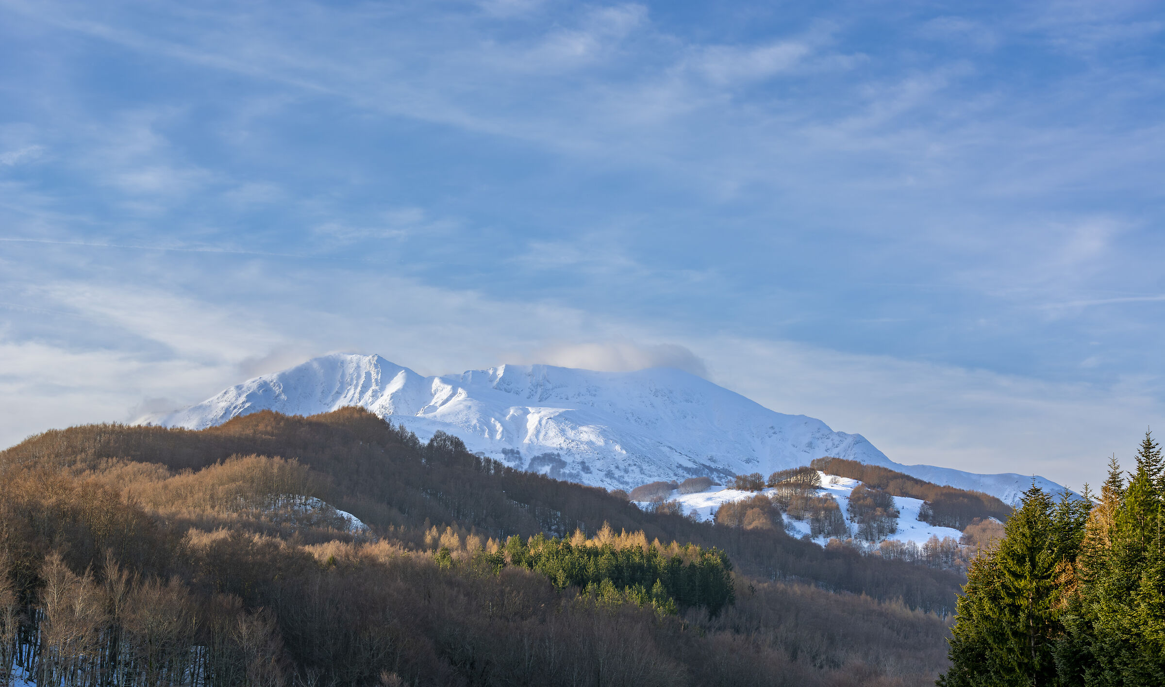 snow-covered Succiso alp