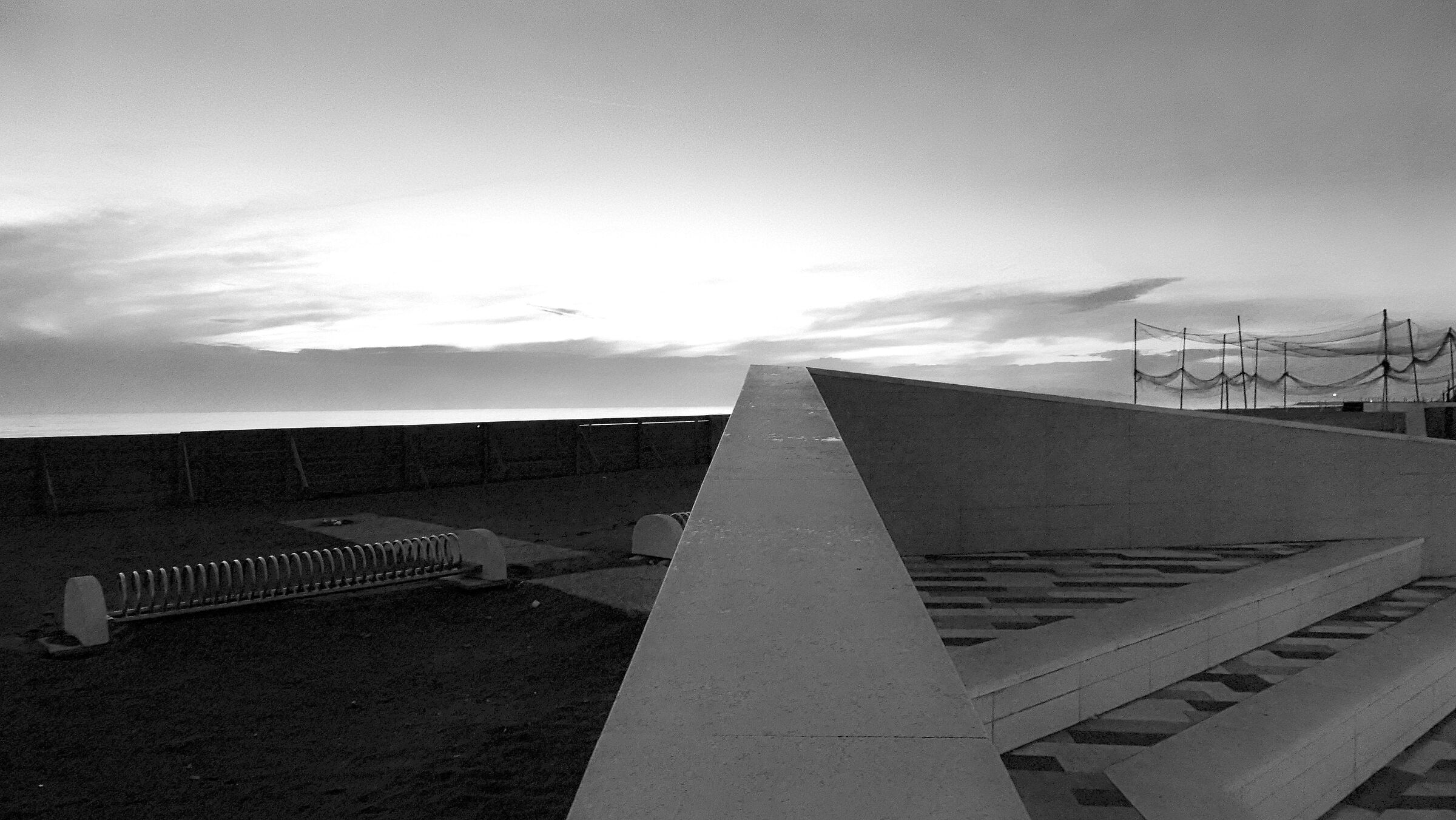 Marina di Montalto di Castro, lungomare in inverno