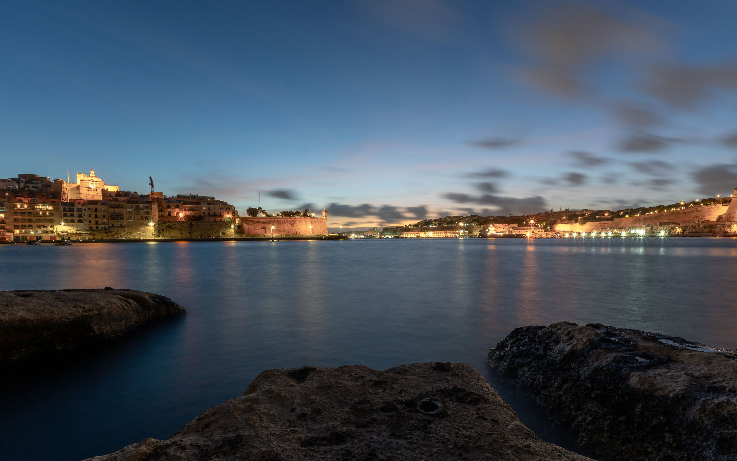 Sunset over the Grand Harbour