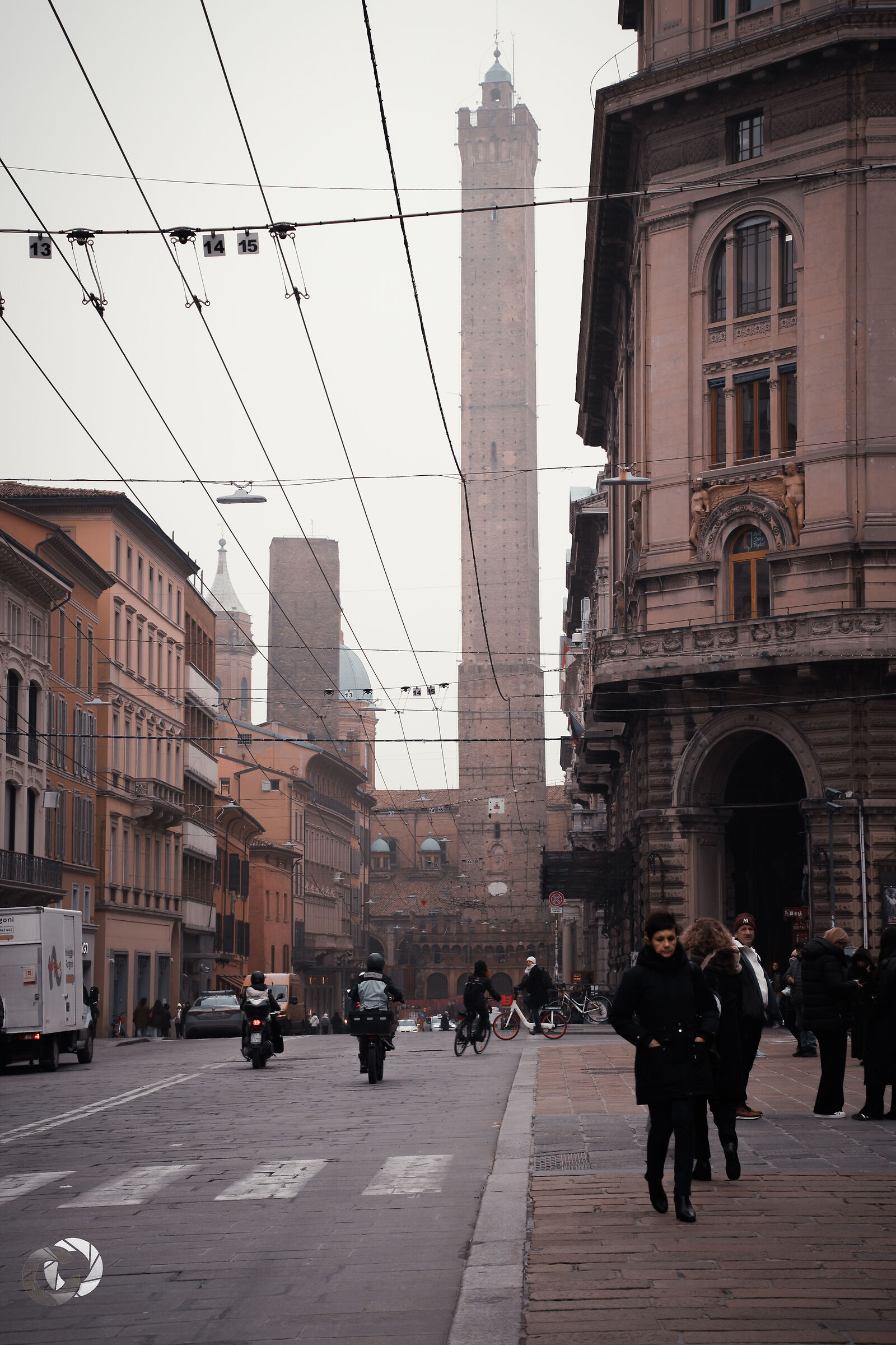 The towers in winter