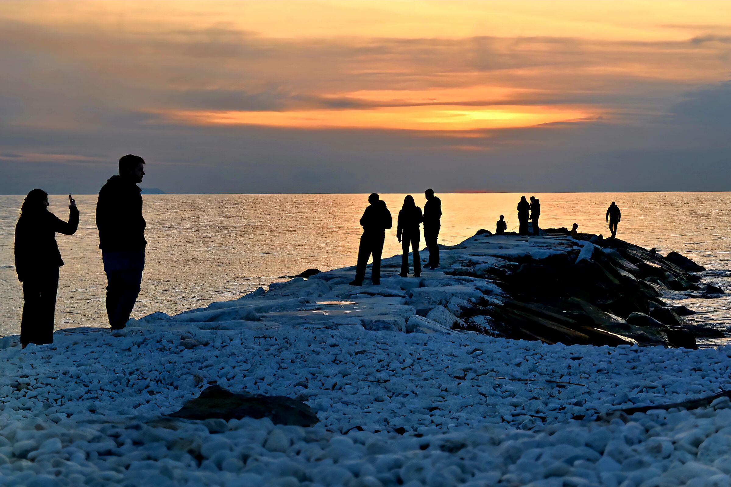 Sunset in Marina di Pisa