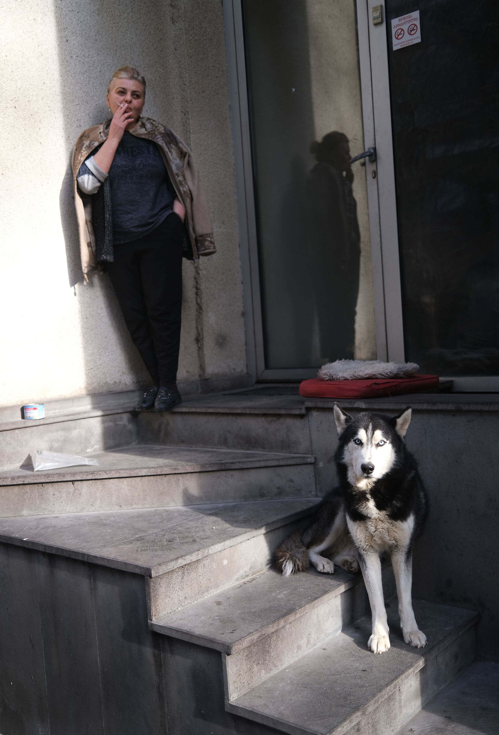 Woman with dog