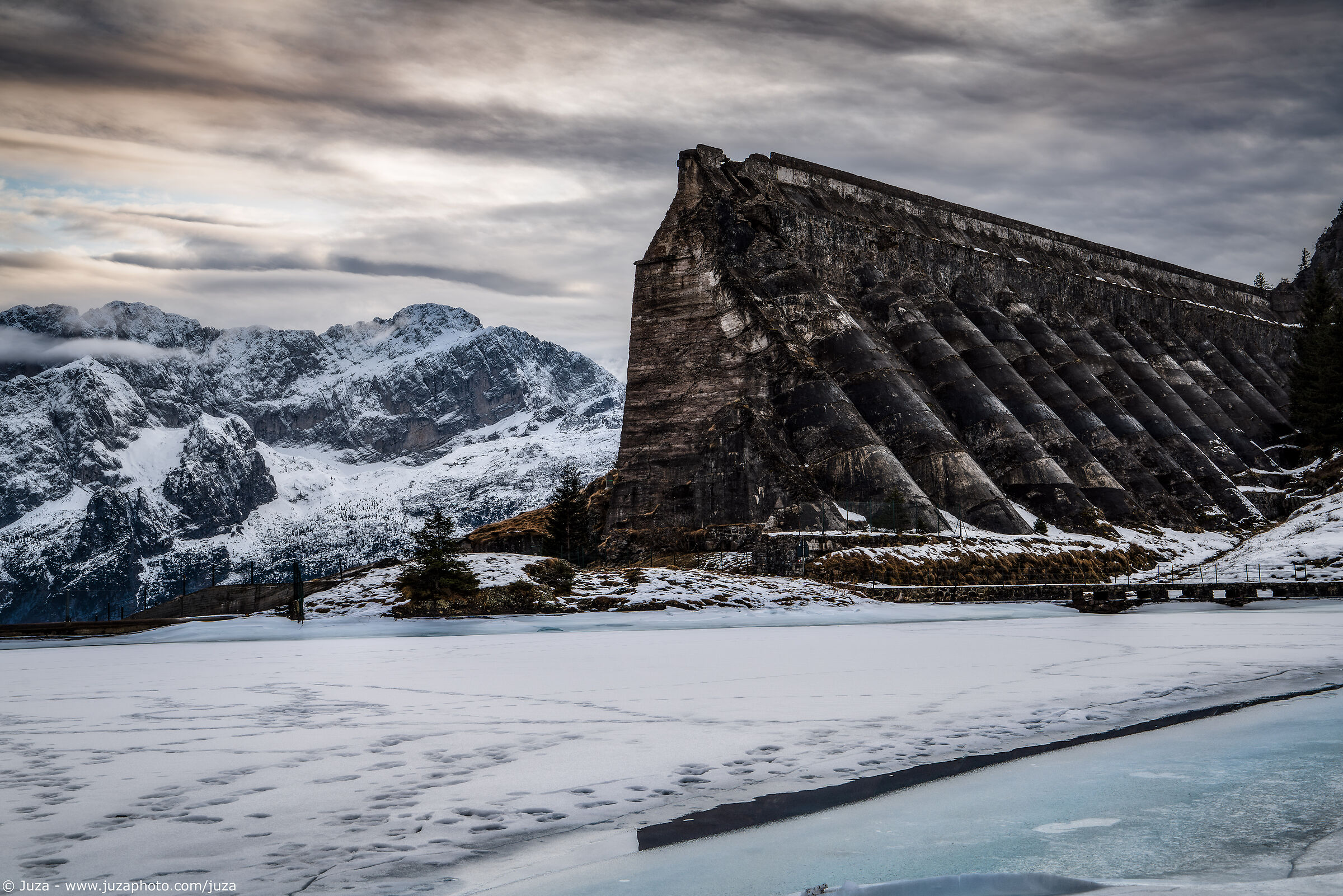 The ruins of Gleno Dam