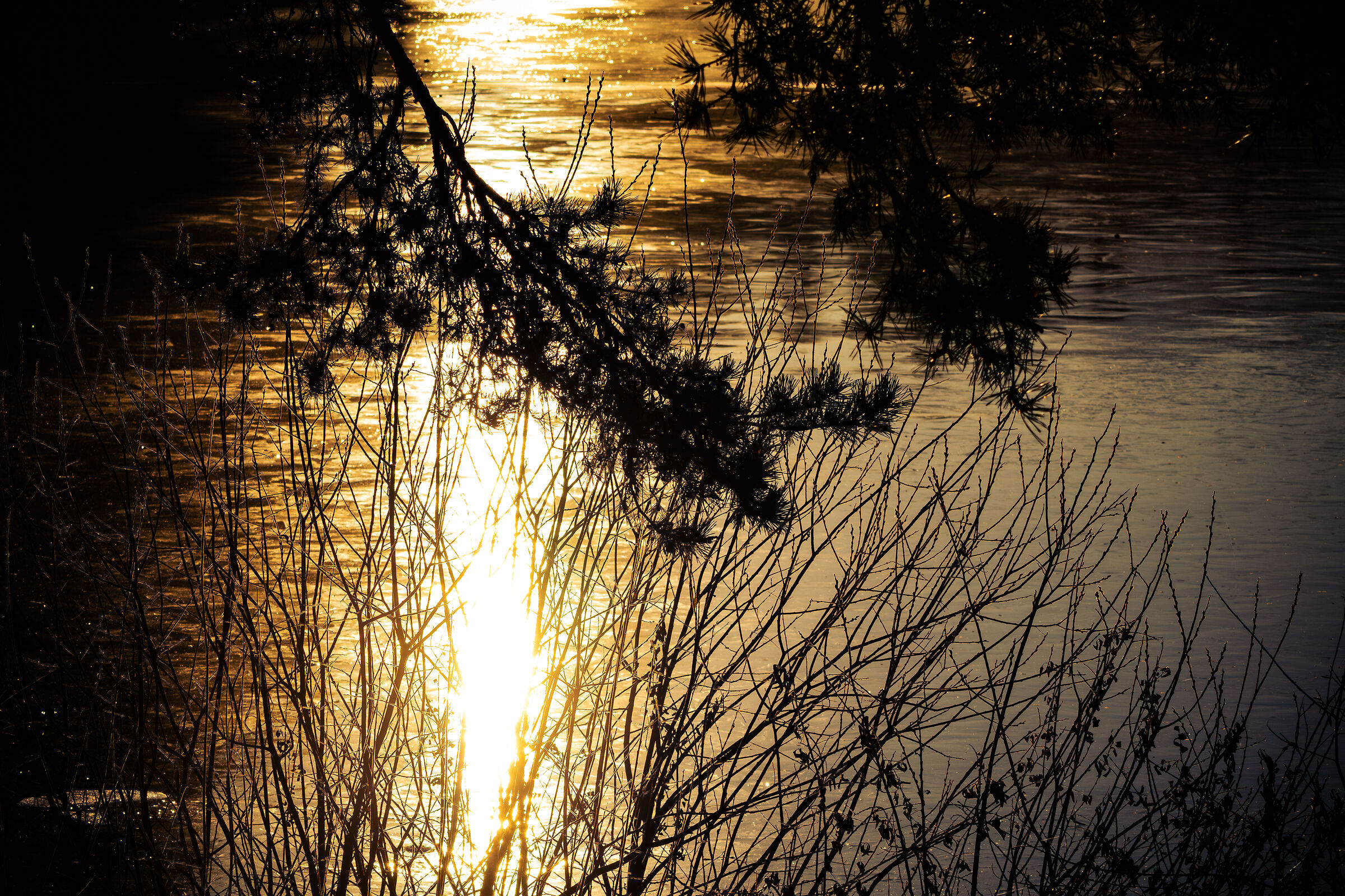 Tramonto sul lago