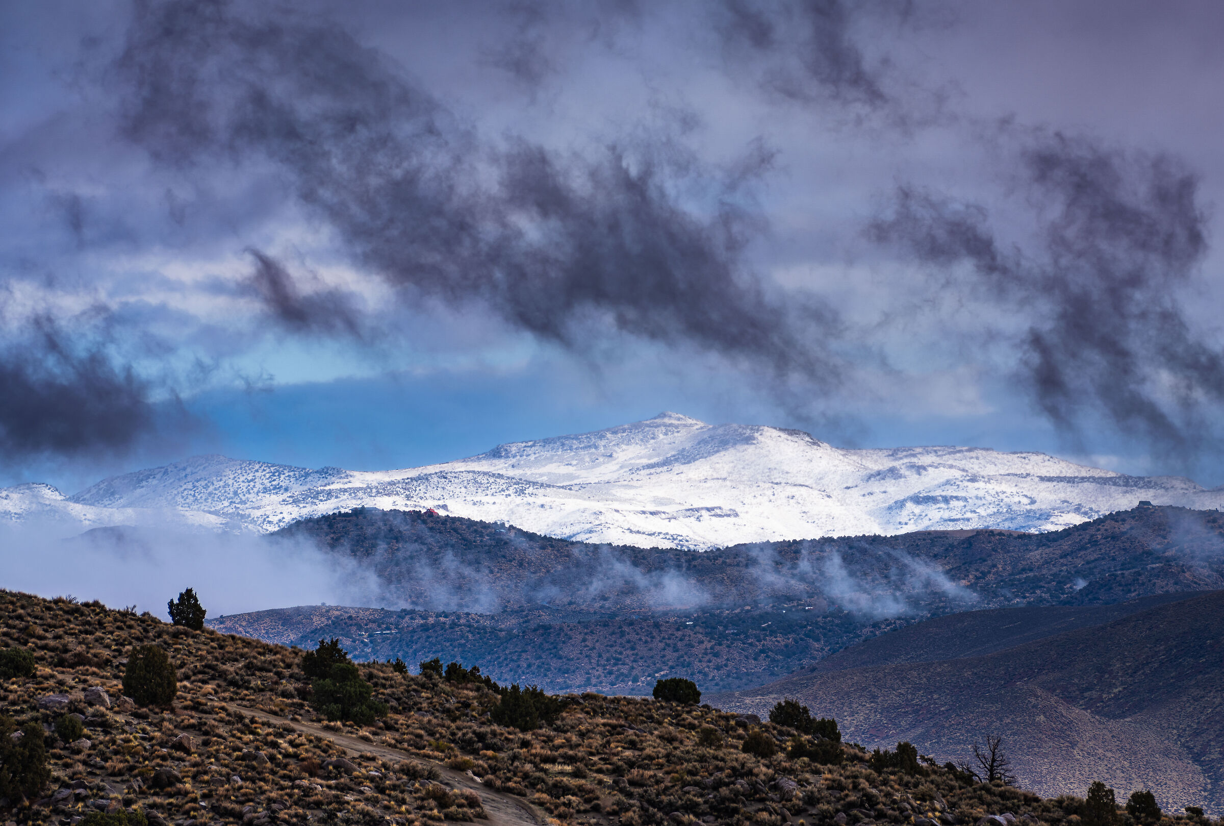 Una tempesta di radura - Nevada settentrionale