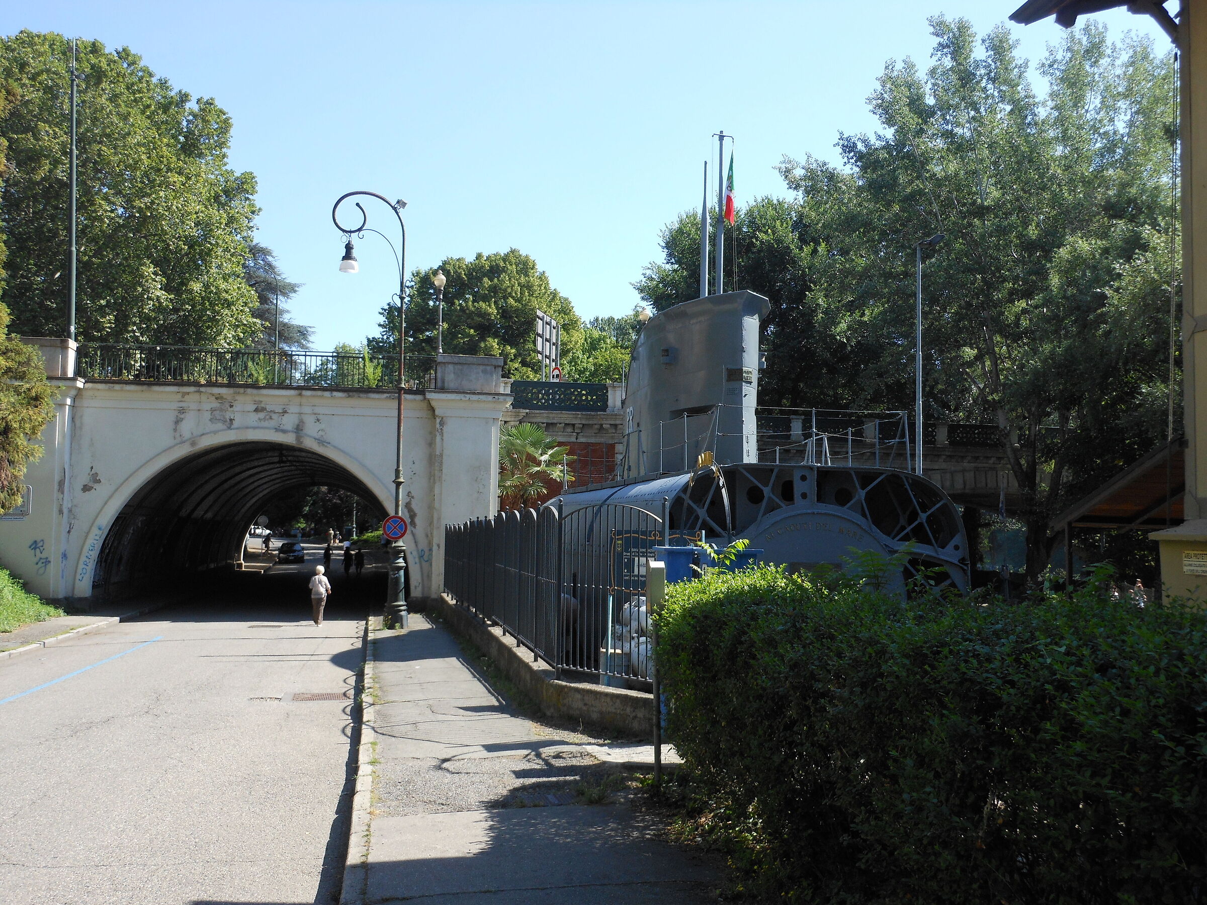 A submarine in Turin