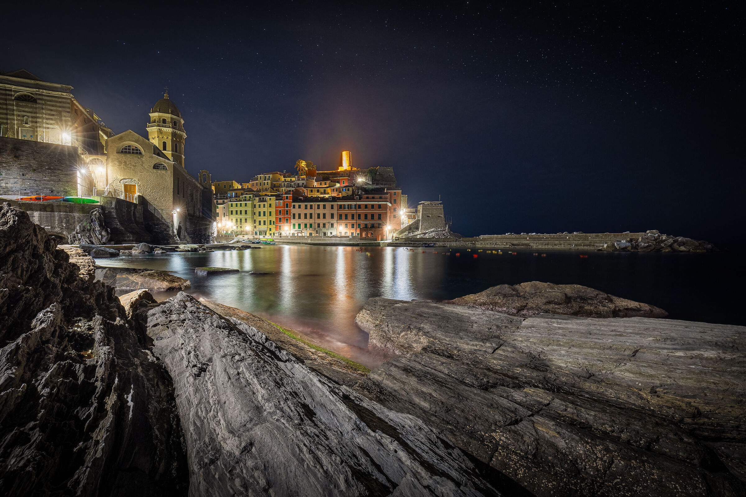Vernazza by night
