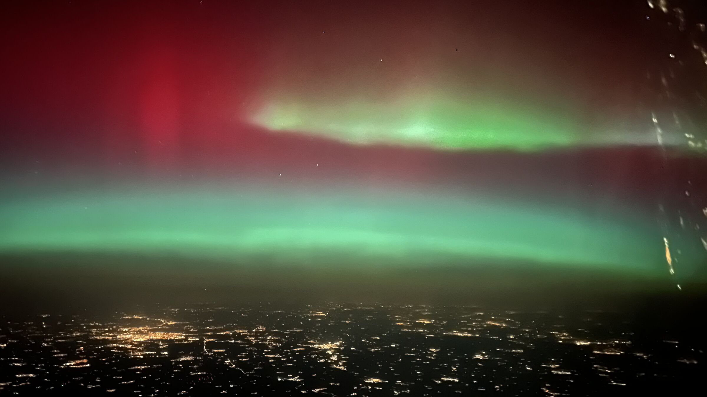 Aurora south of the Alps