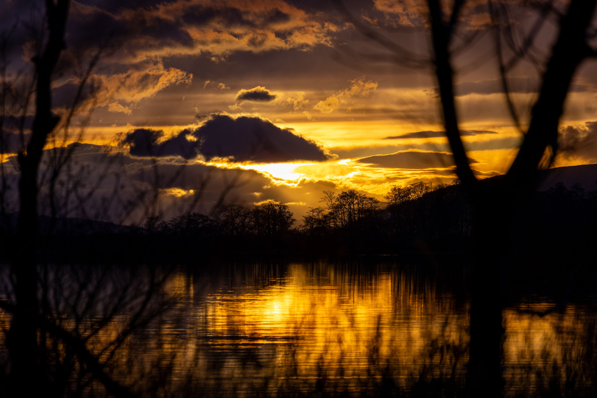 Sunset over Loch Lochy