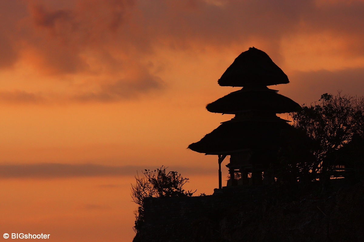 Cloudy sunset in Bali