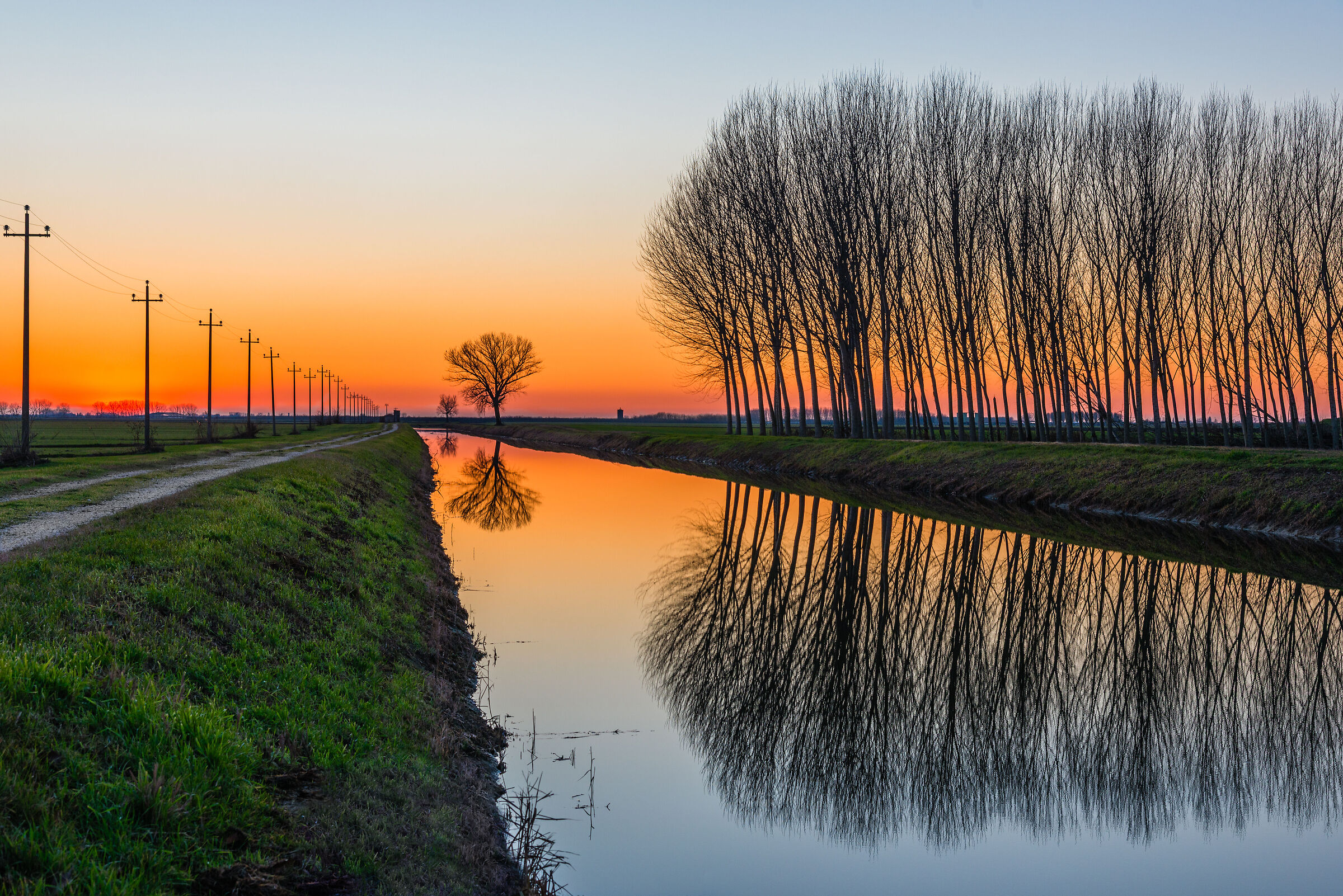 Walking along the canal