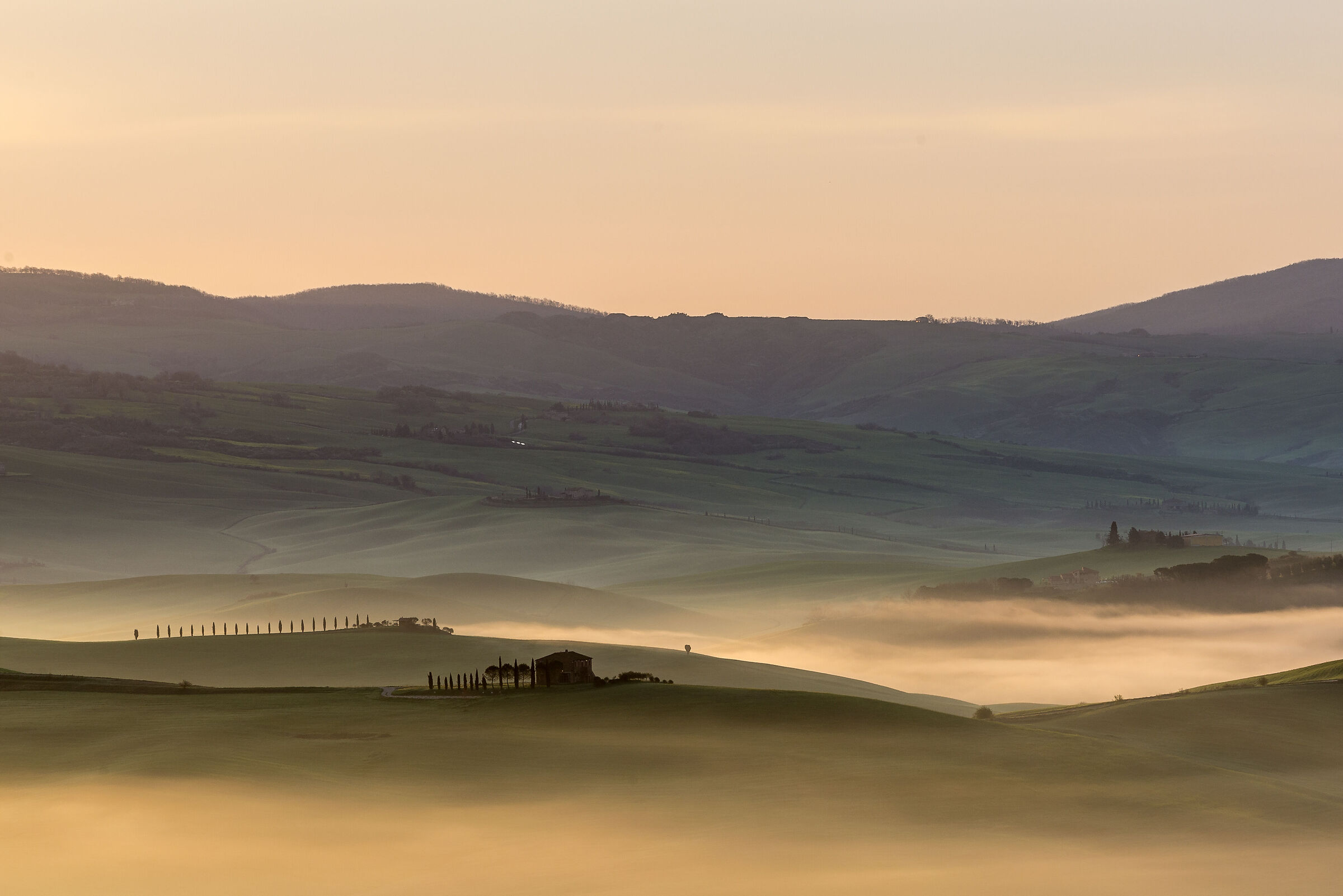 Sunrise in Val D'orcia