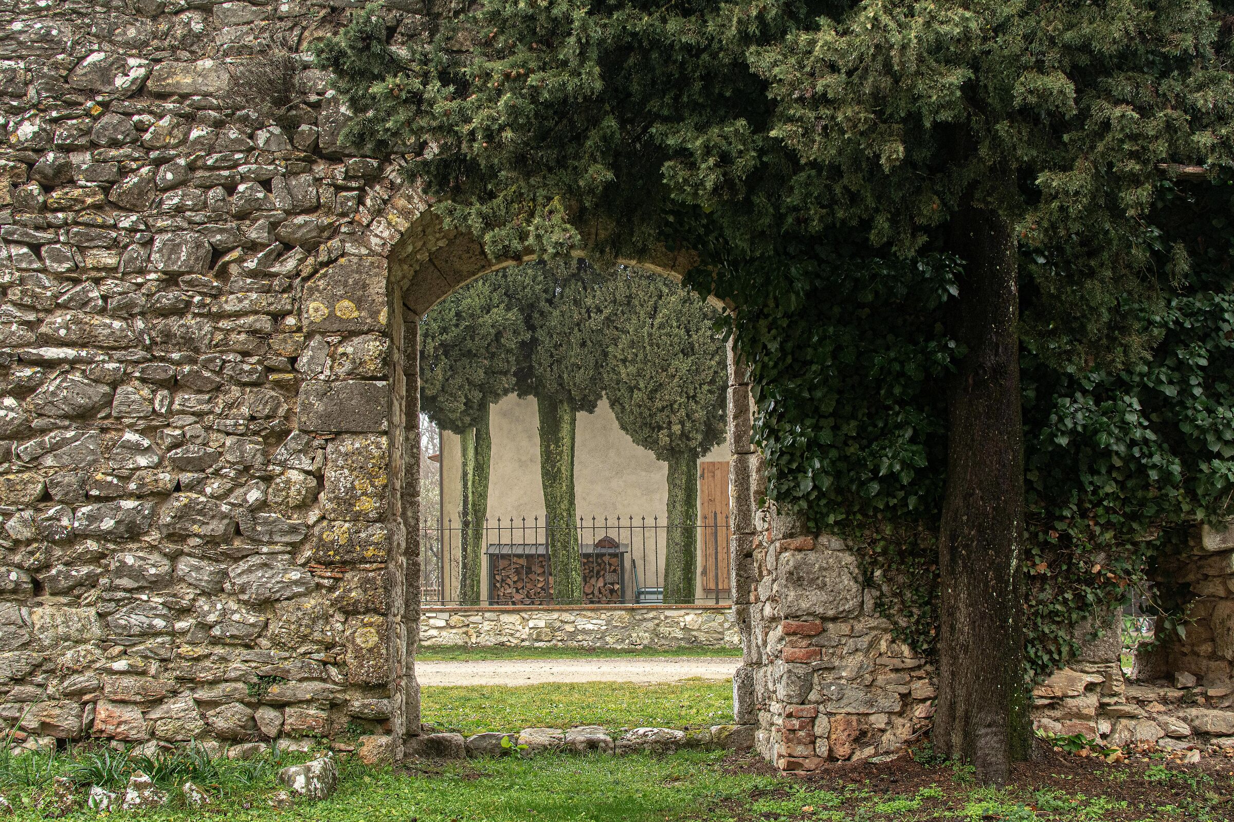 Behind the wall. Tuscany