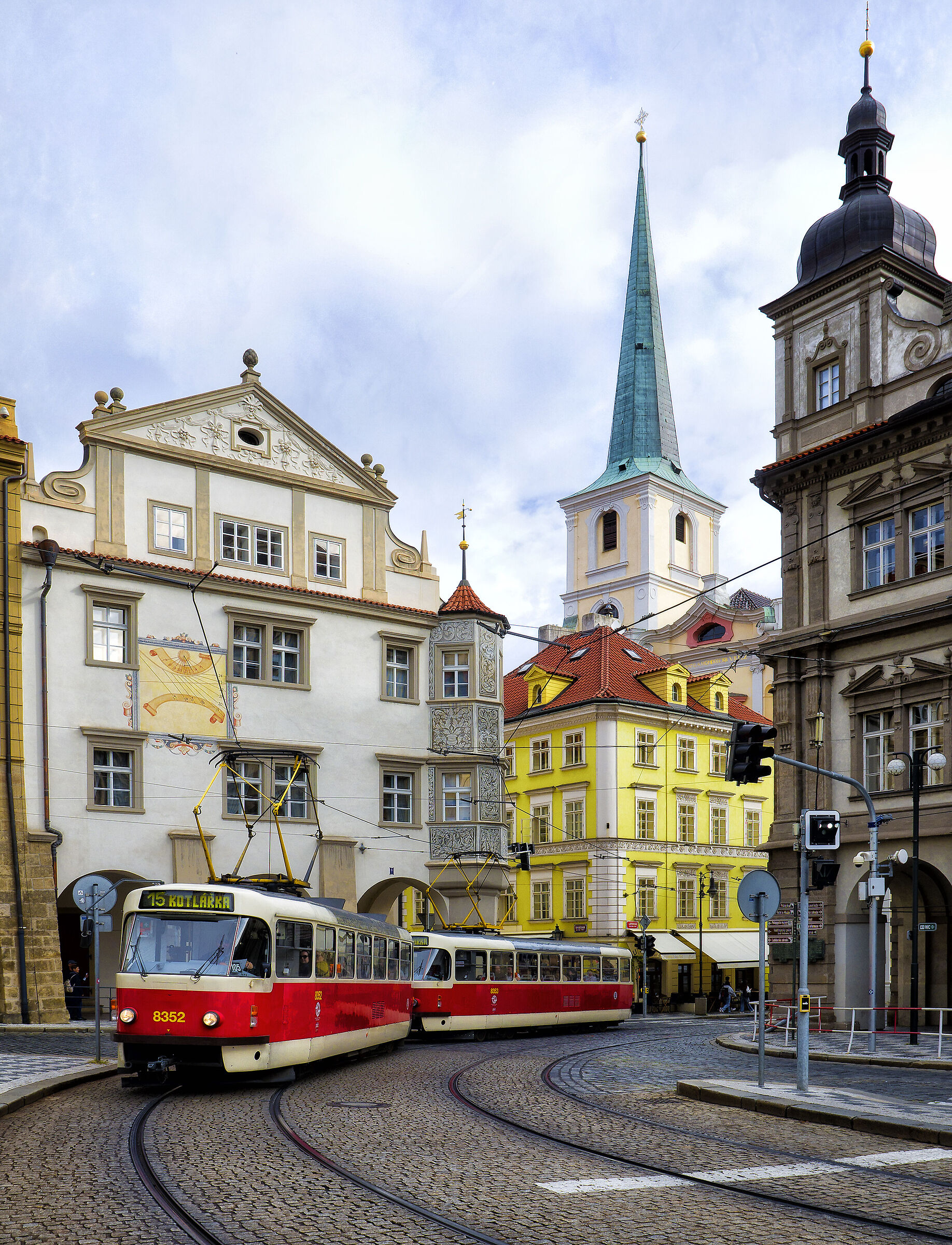 Waiting for the tram