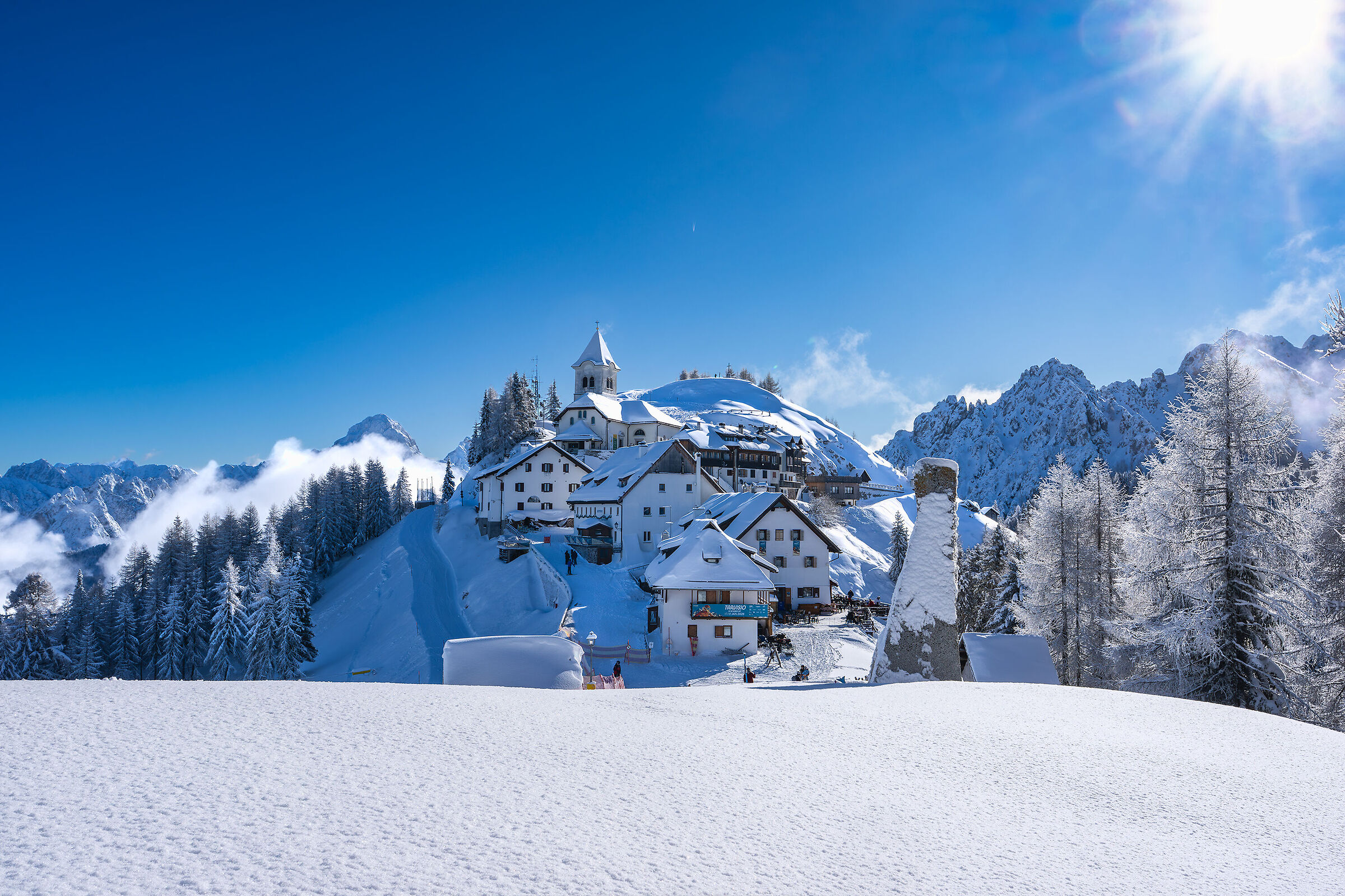 Monte Lussari dopo la nevicata