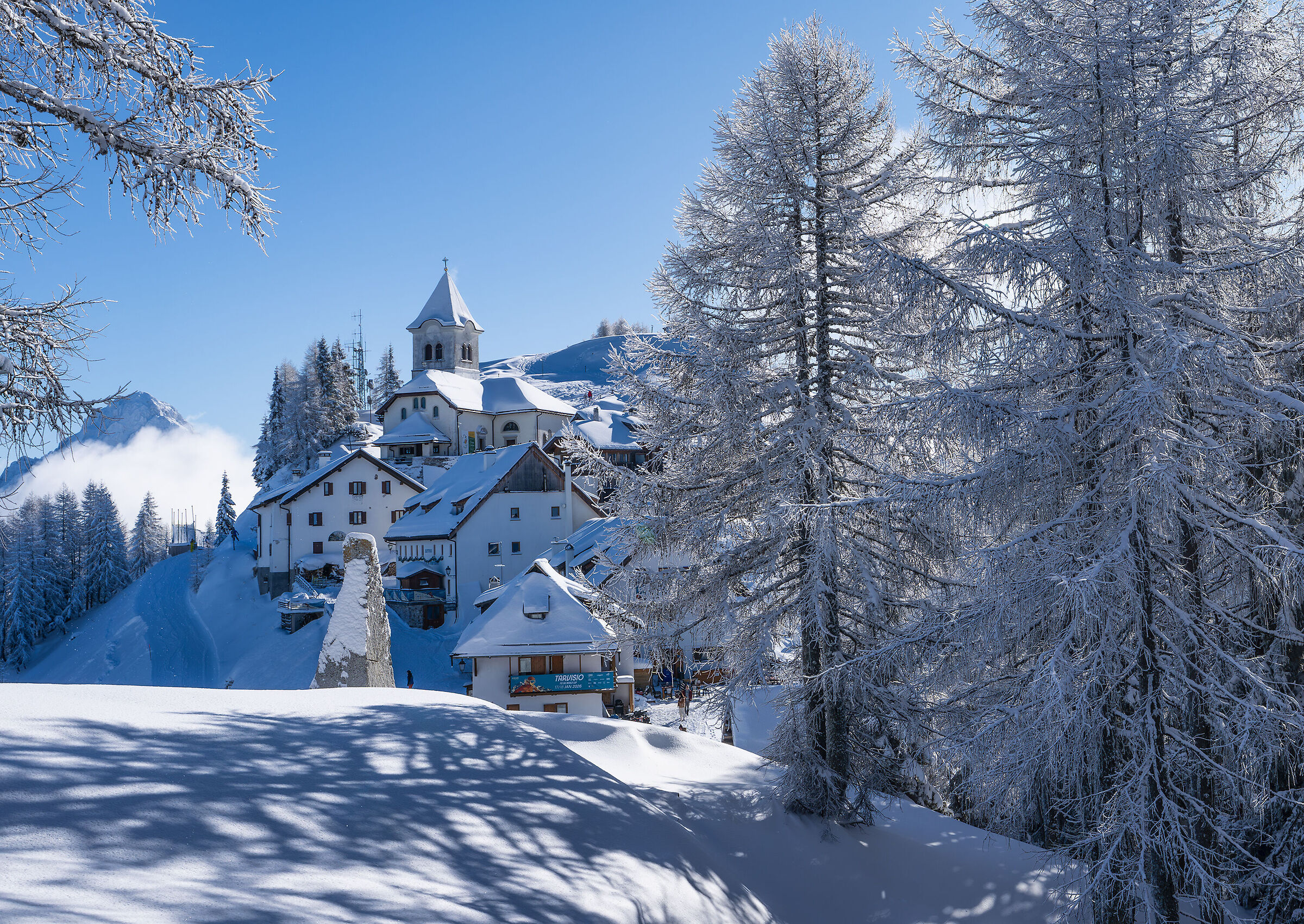 Monte Lussari dopo la nevicata