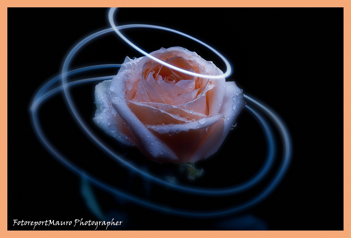 Pink with light trails