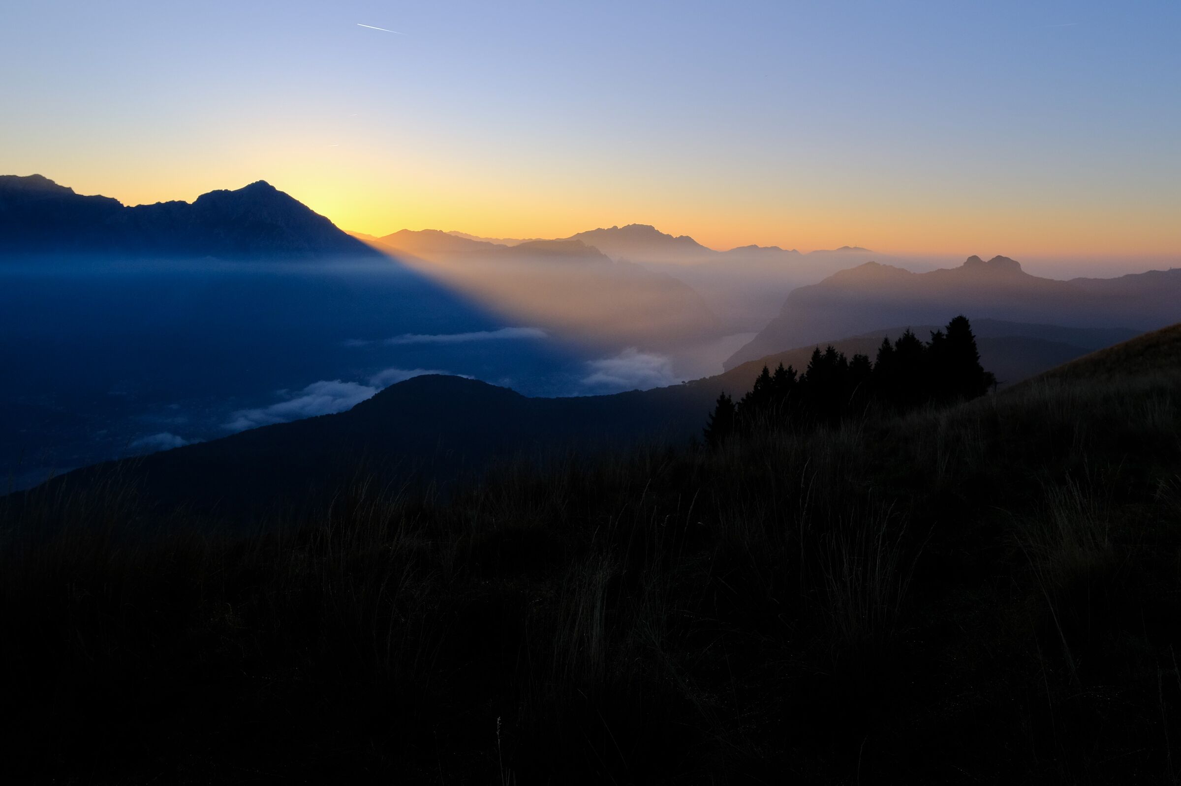 First light at dawn