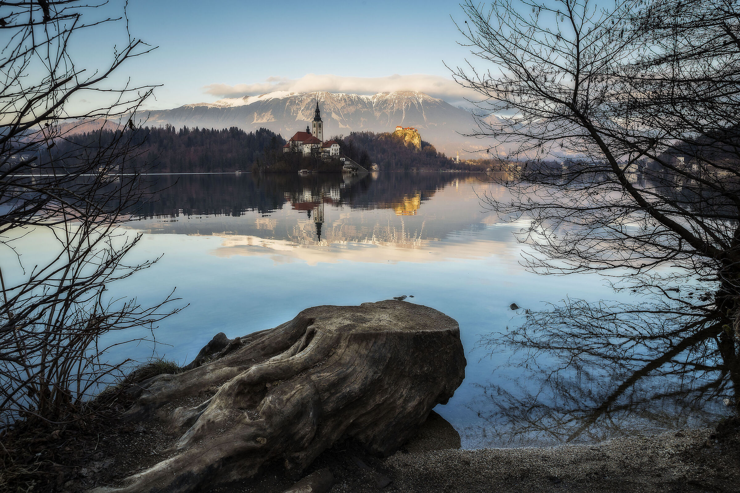 Cornice naturale al lago di Bled