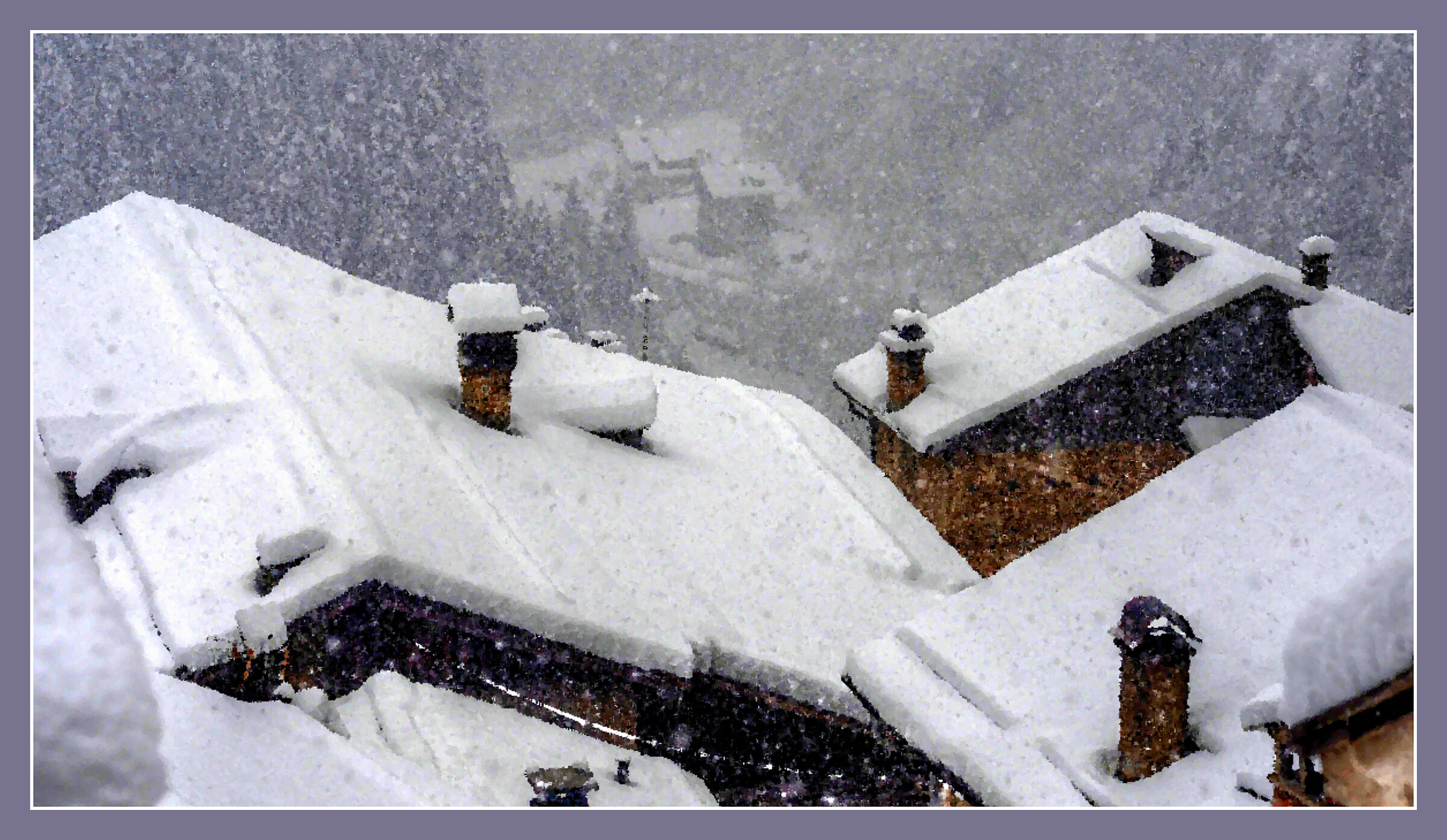 Impressionist snowfall
