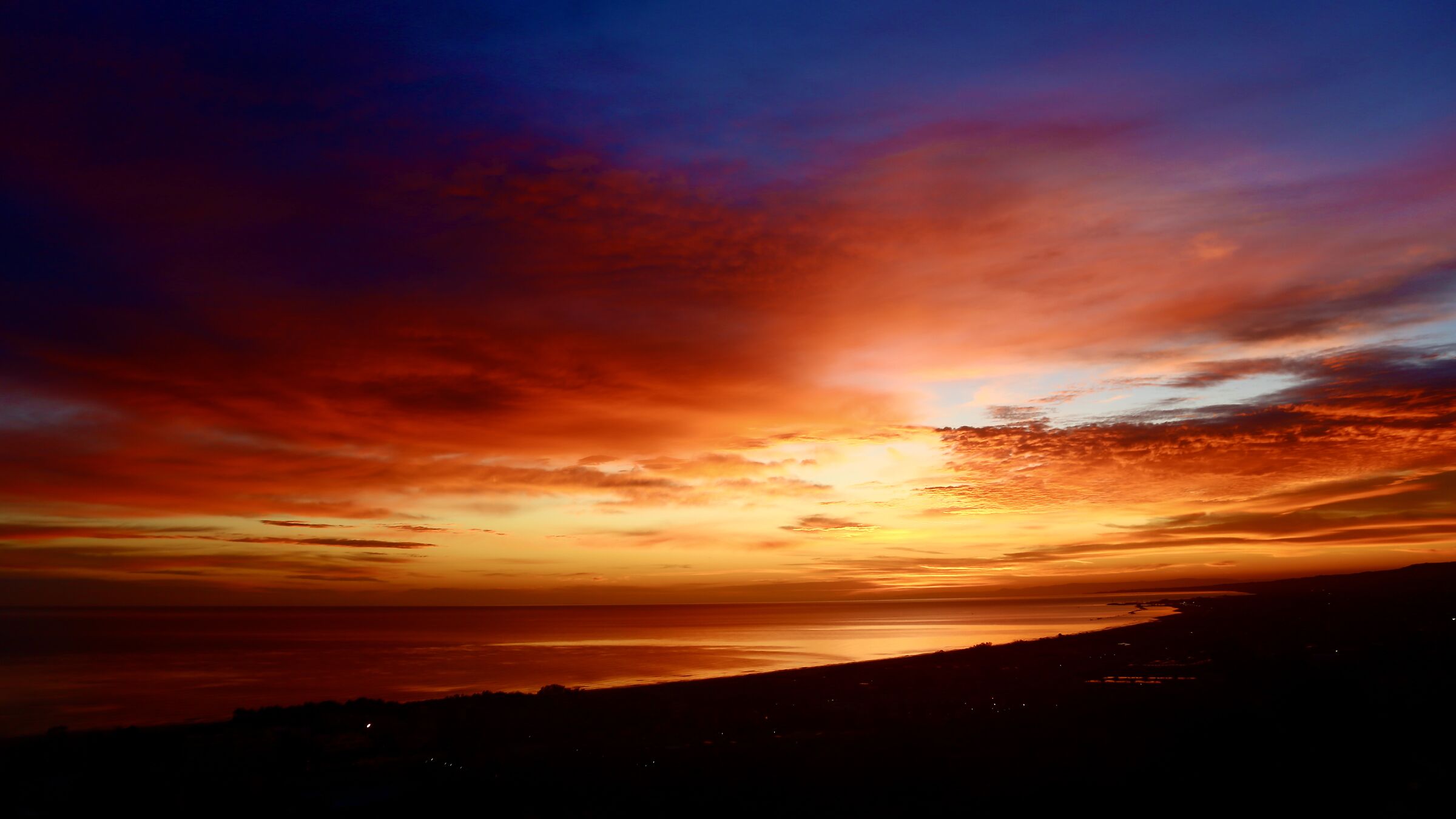 Un'alba meravigliosa.