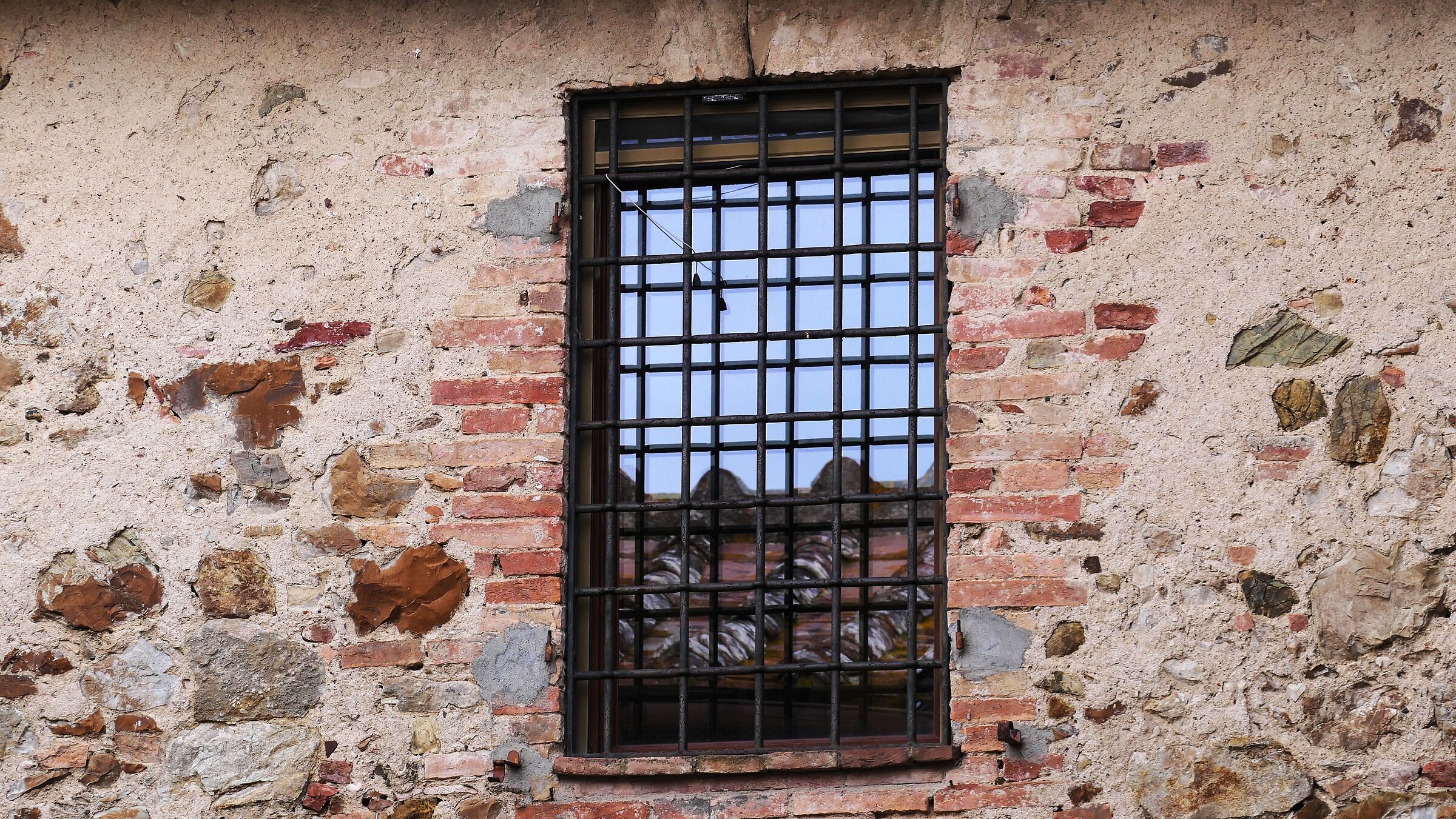 Reflection on a window