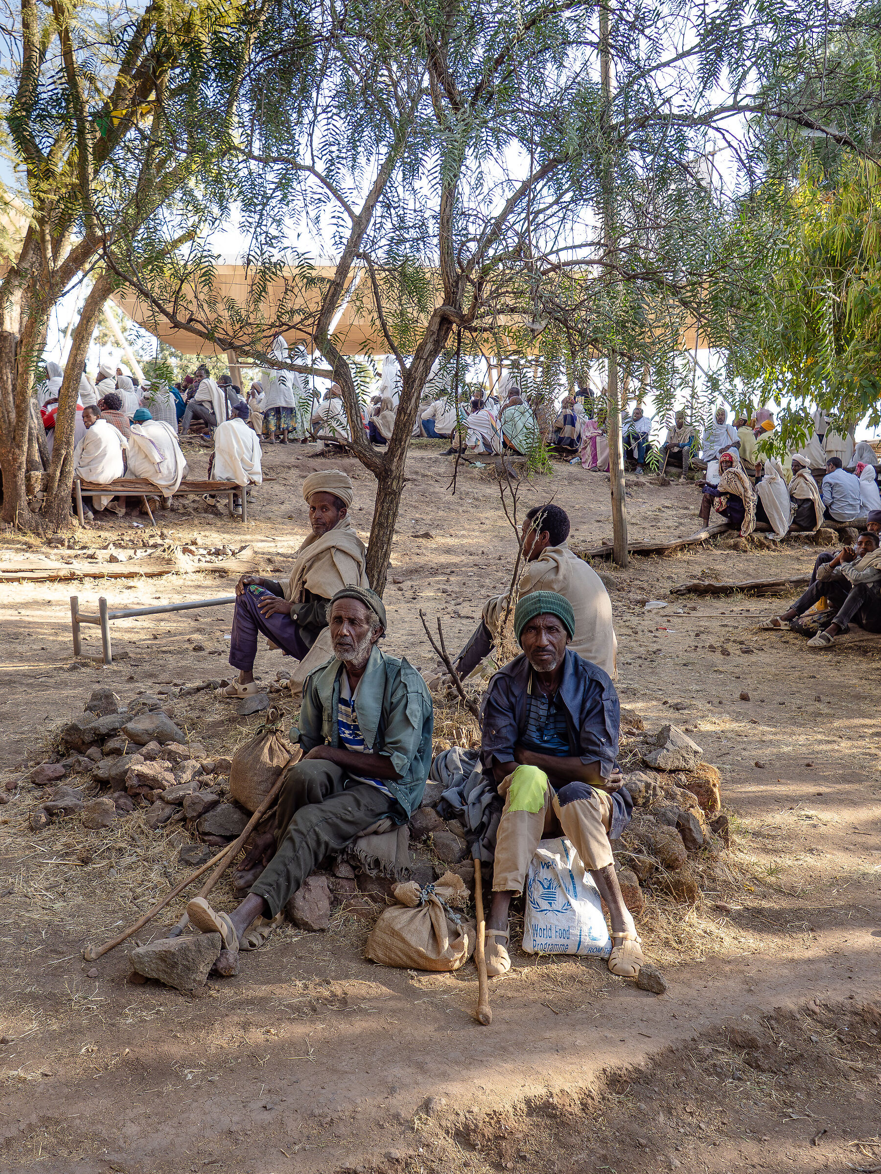 the faithful begin to gather!