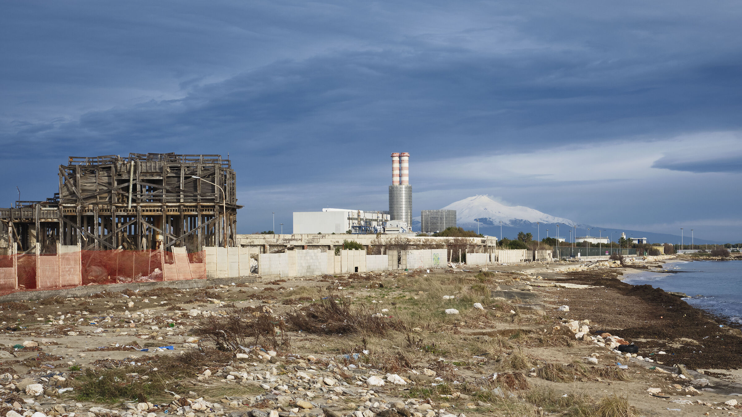 Cyclone Harry, Industrial Park, Etna