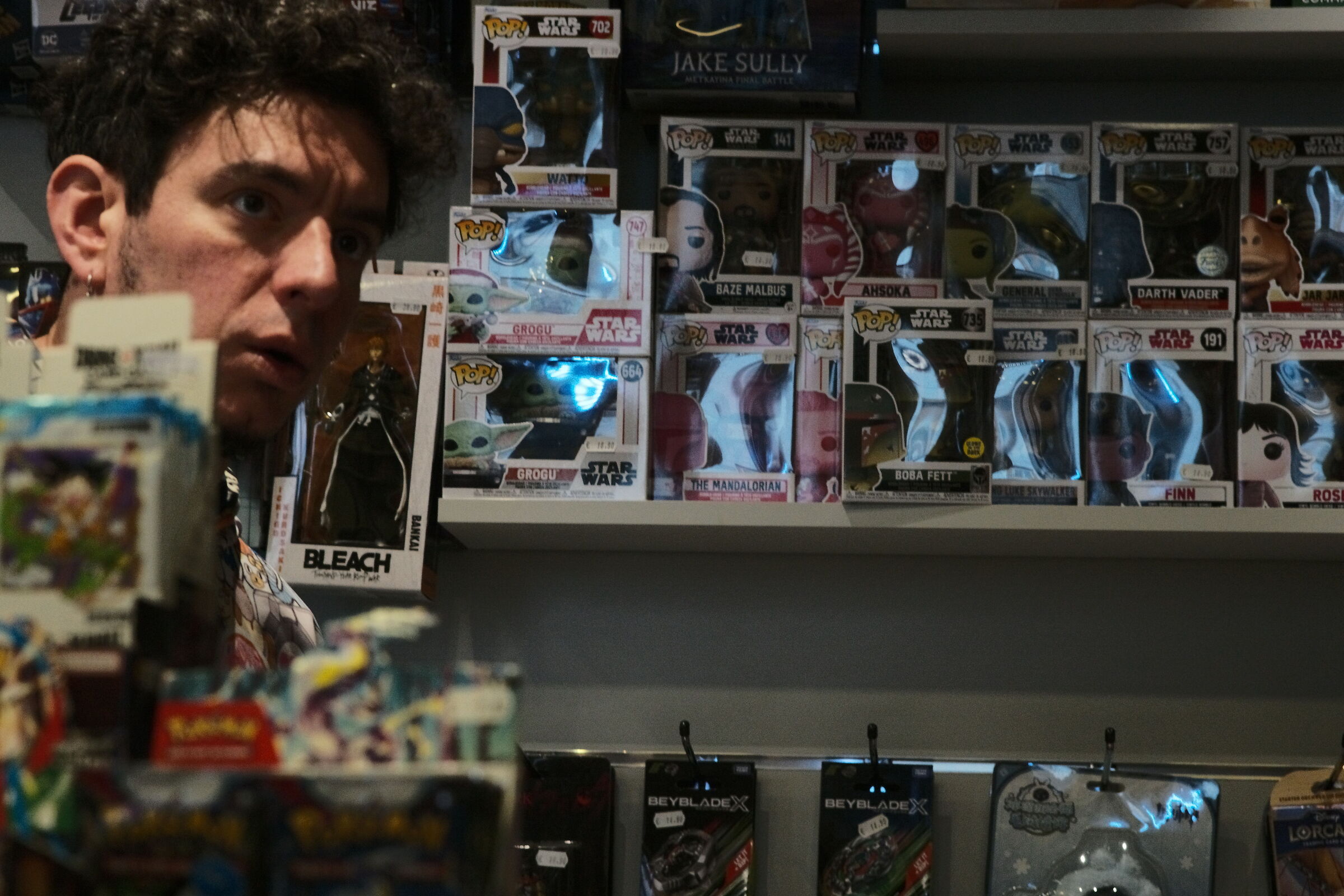 The boy in the shop