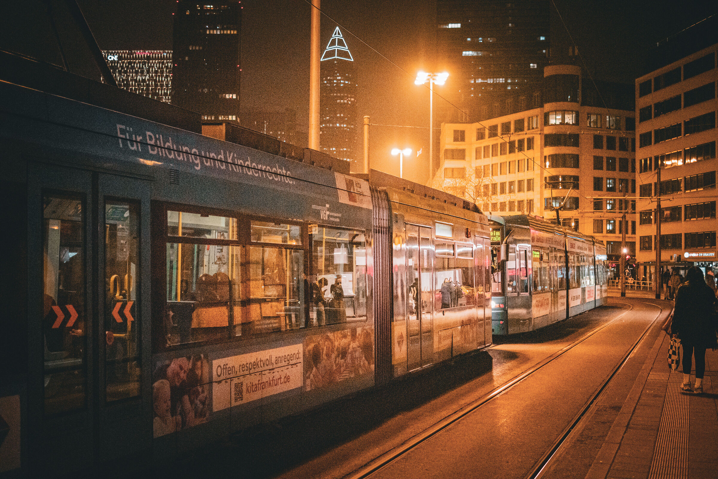 Frankfurt tram station