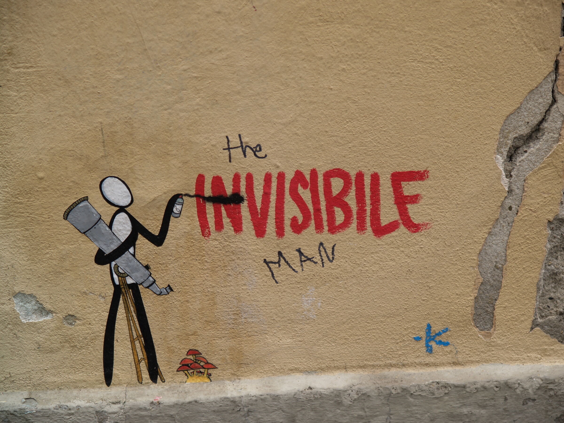 Invisible Man - Street Art in the streets of Florence