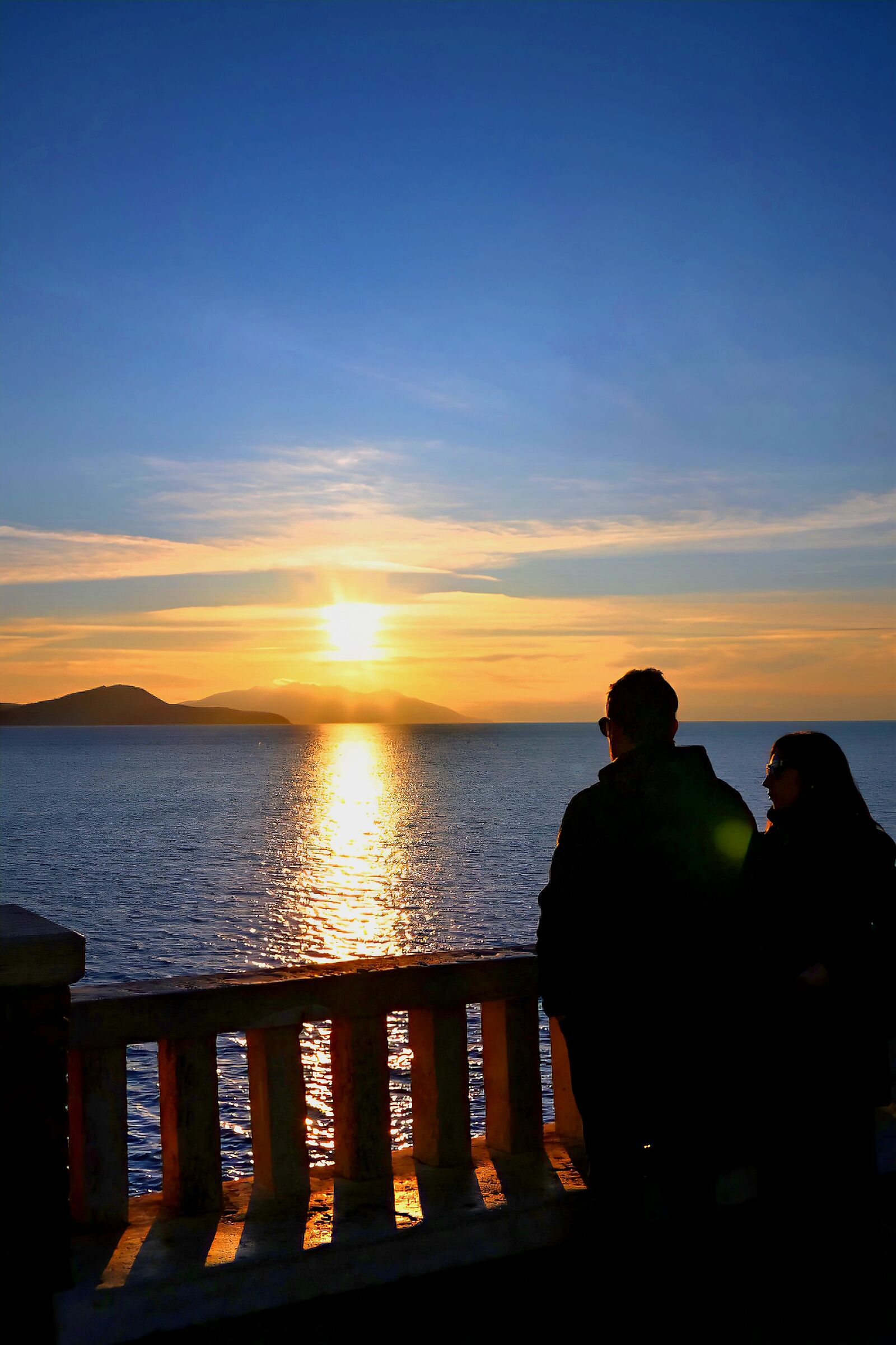 Sunset in Piazza Bovio Piombino