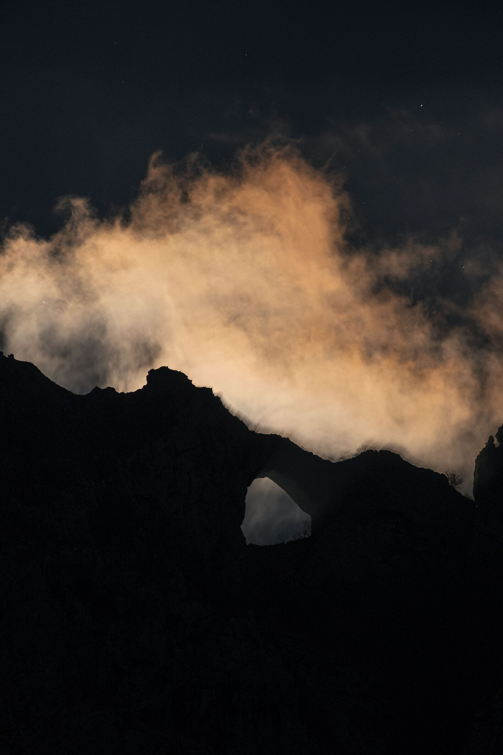 The continuation of the mountains