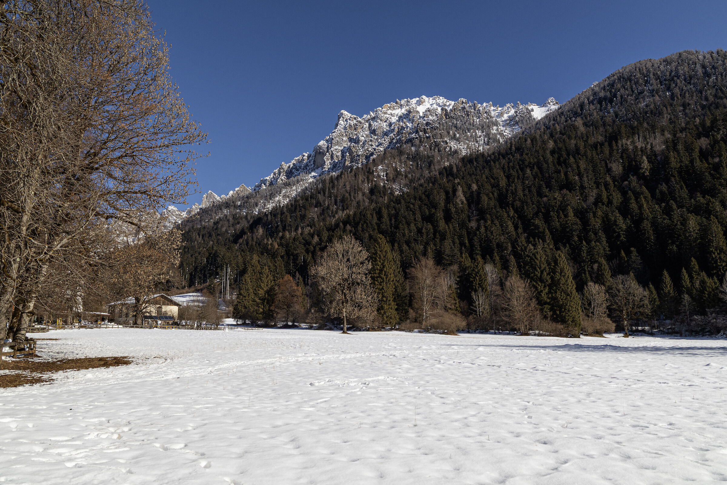Valle innevata