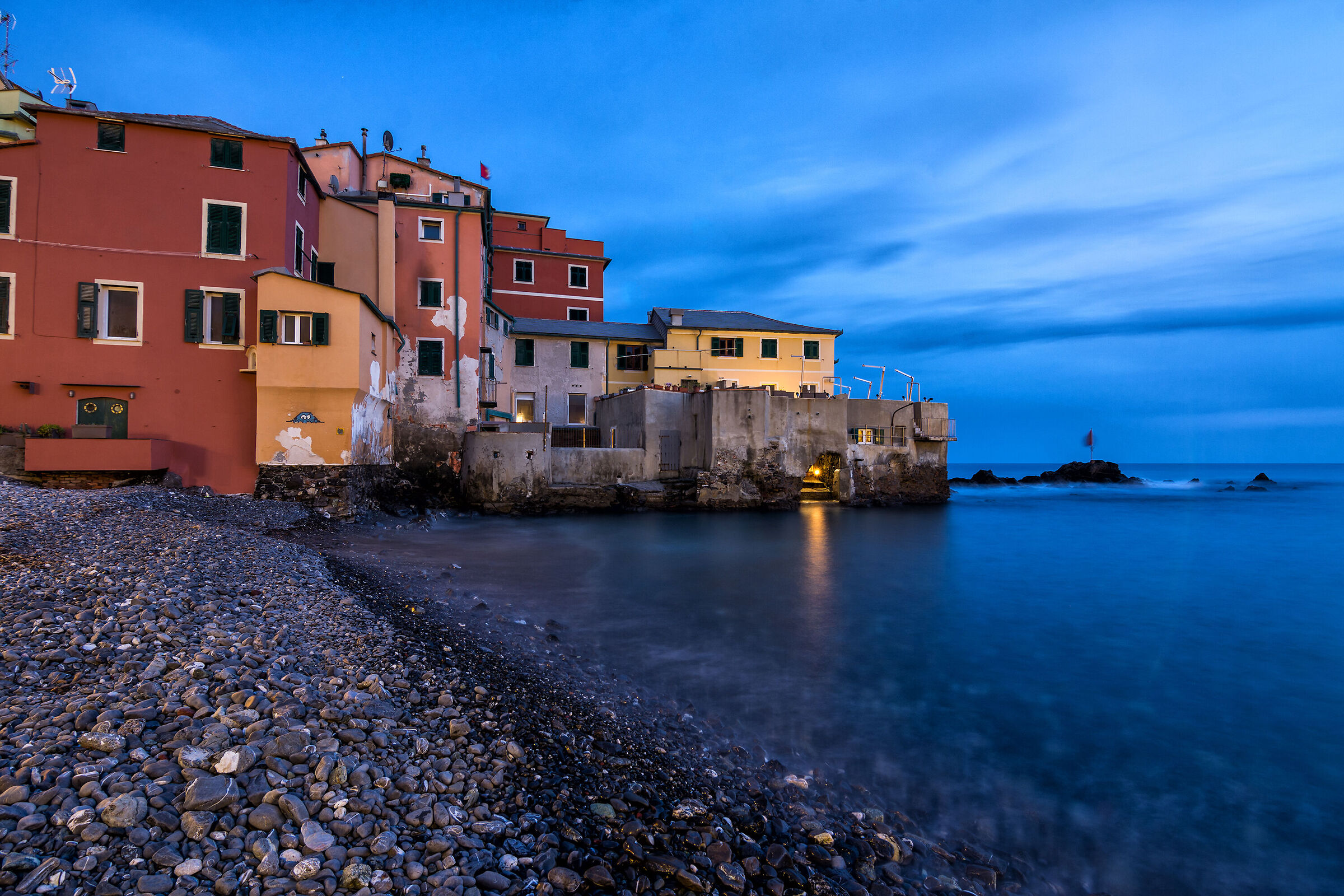 On the beach of Boccadasse