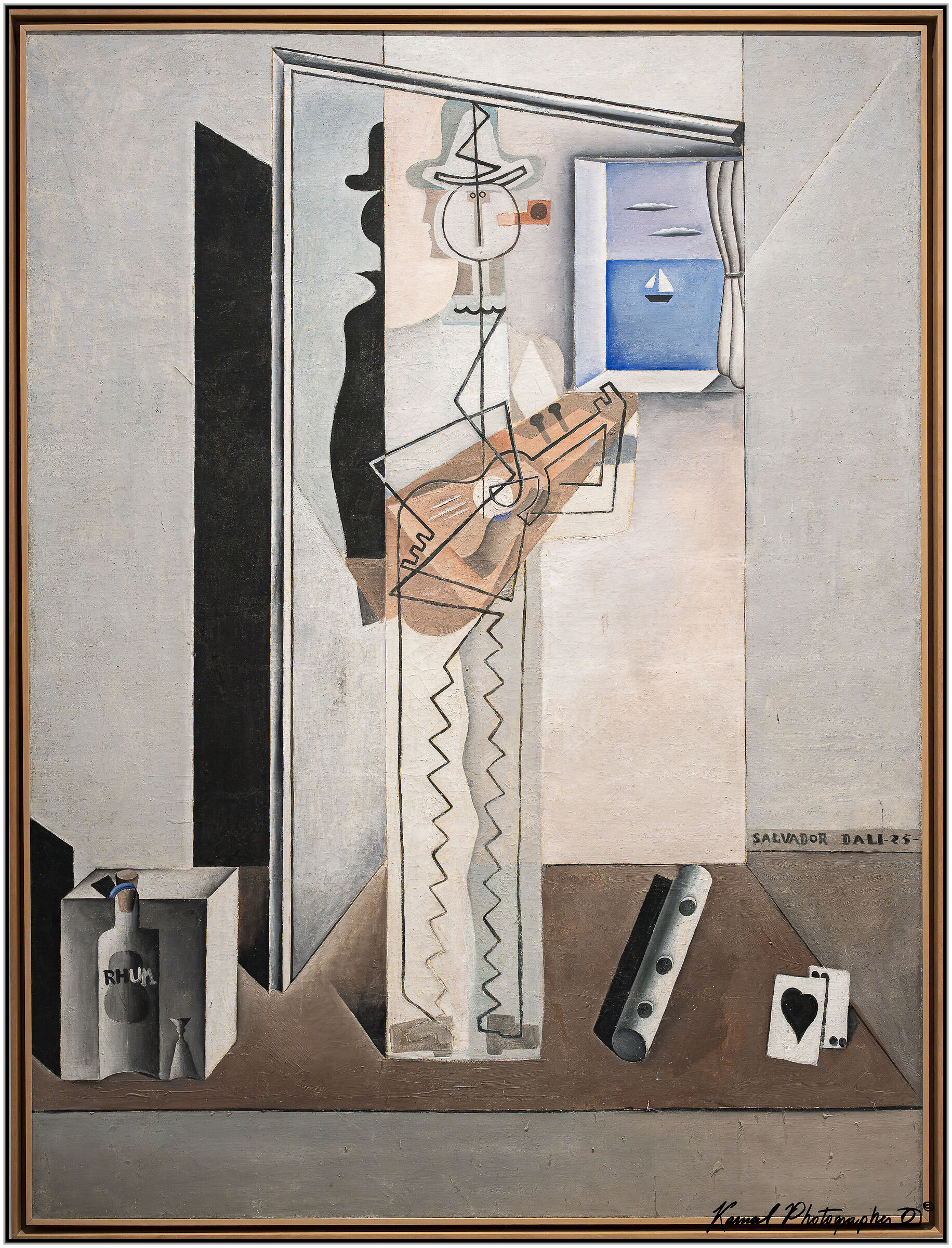 Pierrot che suona la chitarra di Salvador Dalí.
