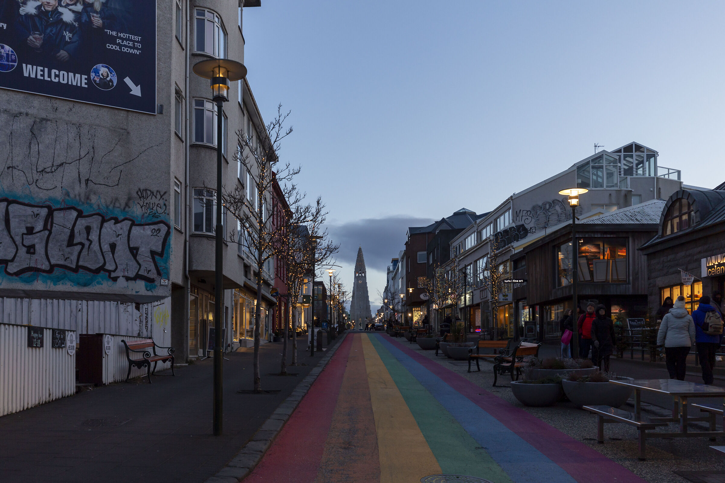 Skólavörðustígur Rainbow Street