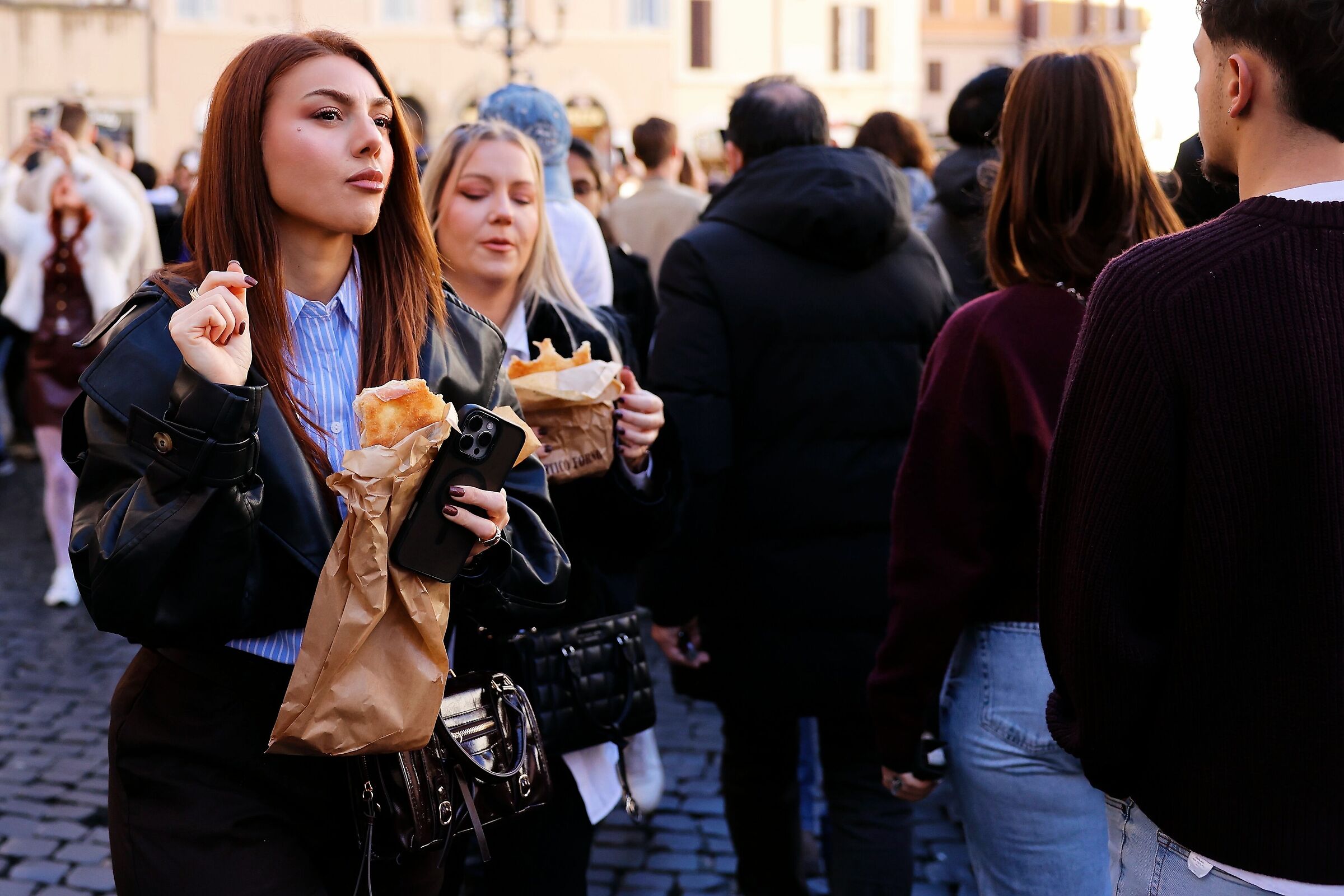 Pizza and mortadella