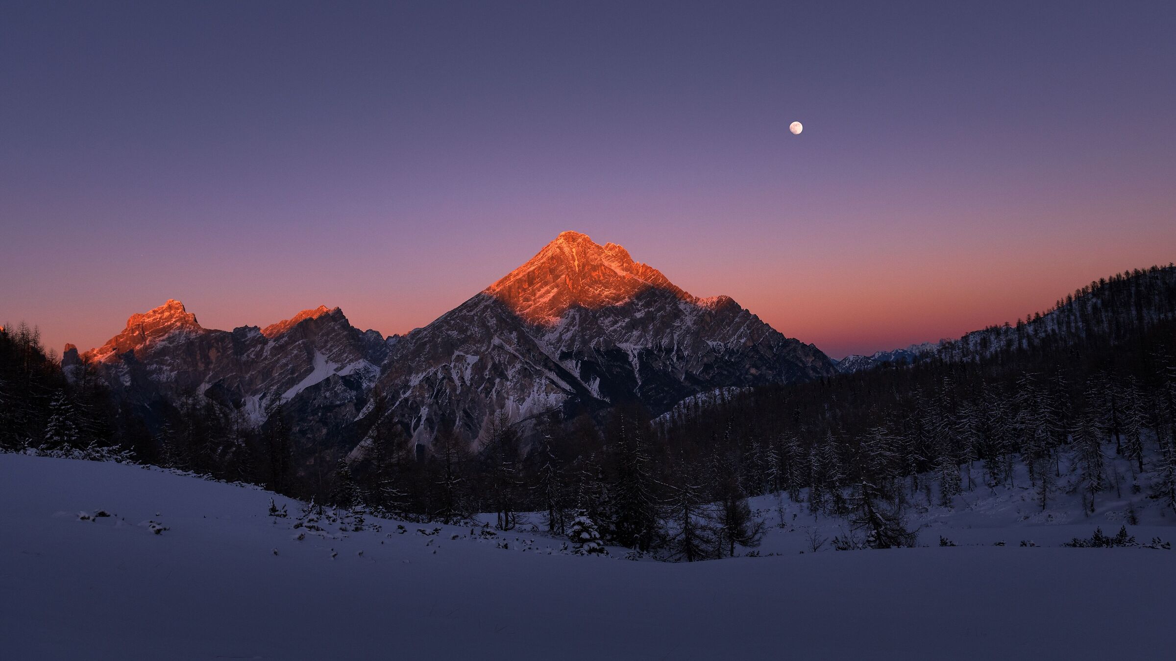 Antelao al tramonto