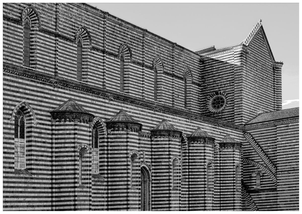 Black and white architecture