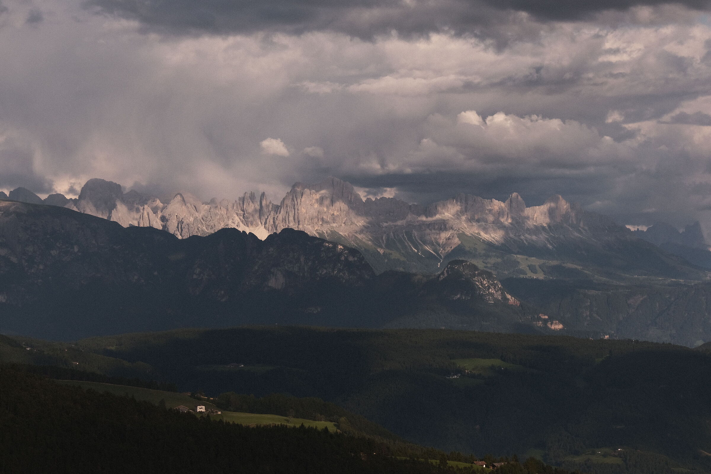 Thunderstorm coming to the Dolomites